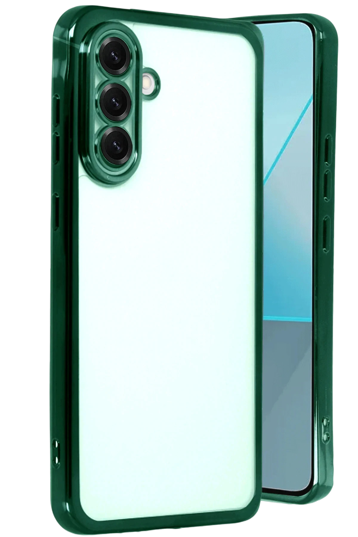 Newface Samsung Galaxy A17 5G Razer Lensli Silikon - Yeşil