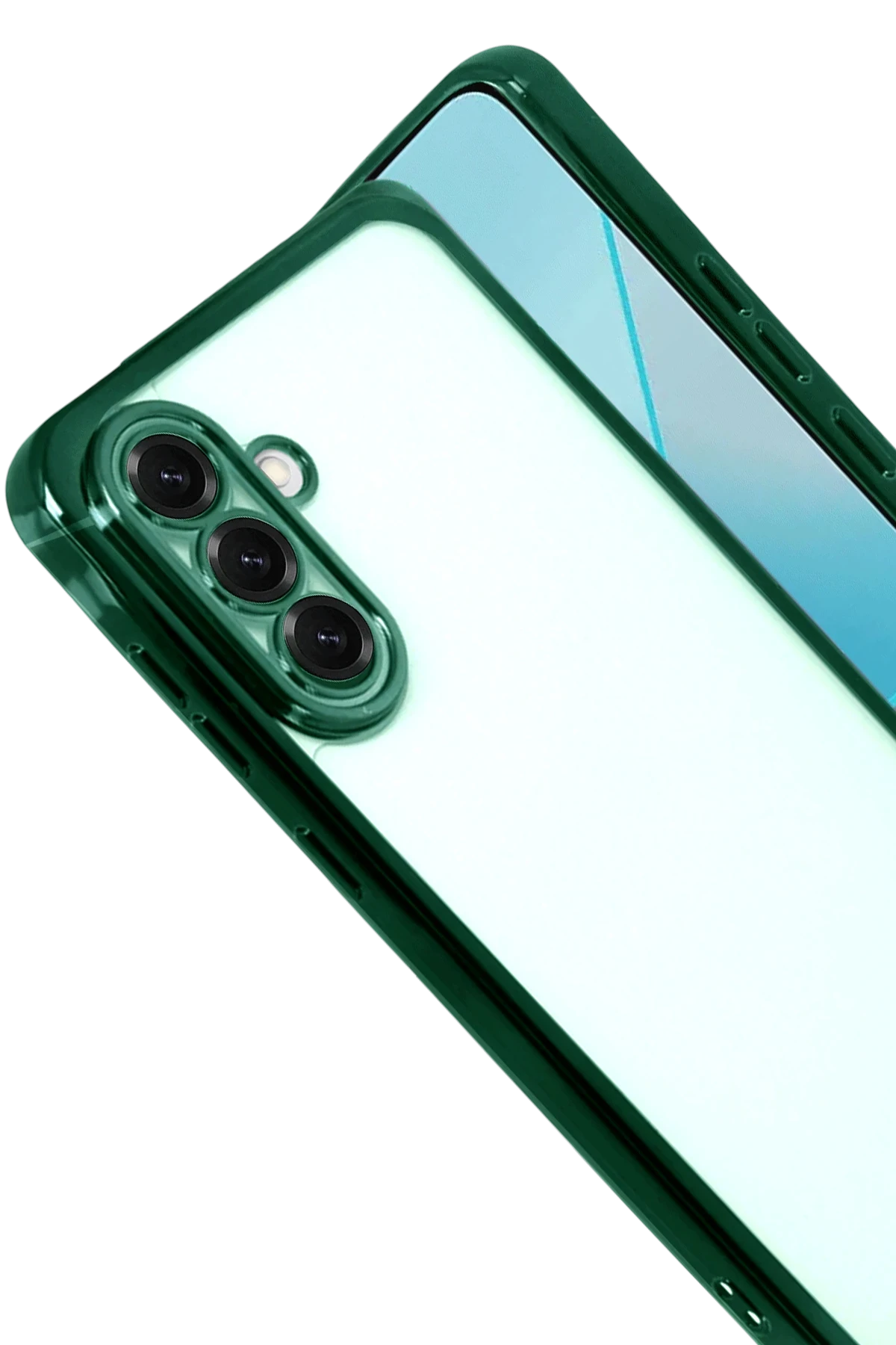 Newface Samsung Galaxy A17 5G Razer Lensli Silikon - Yeşil