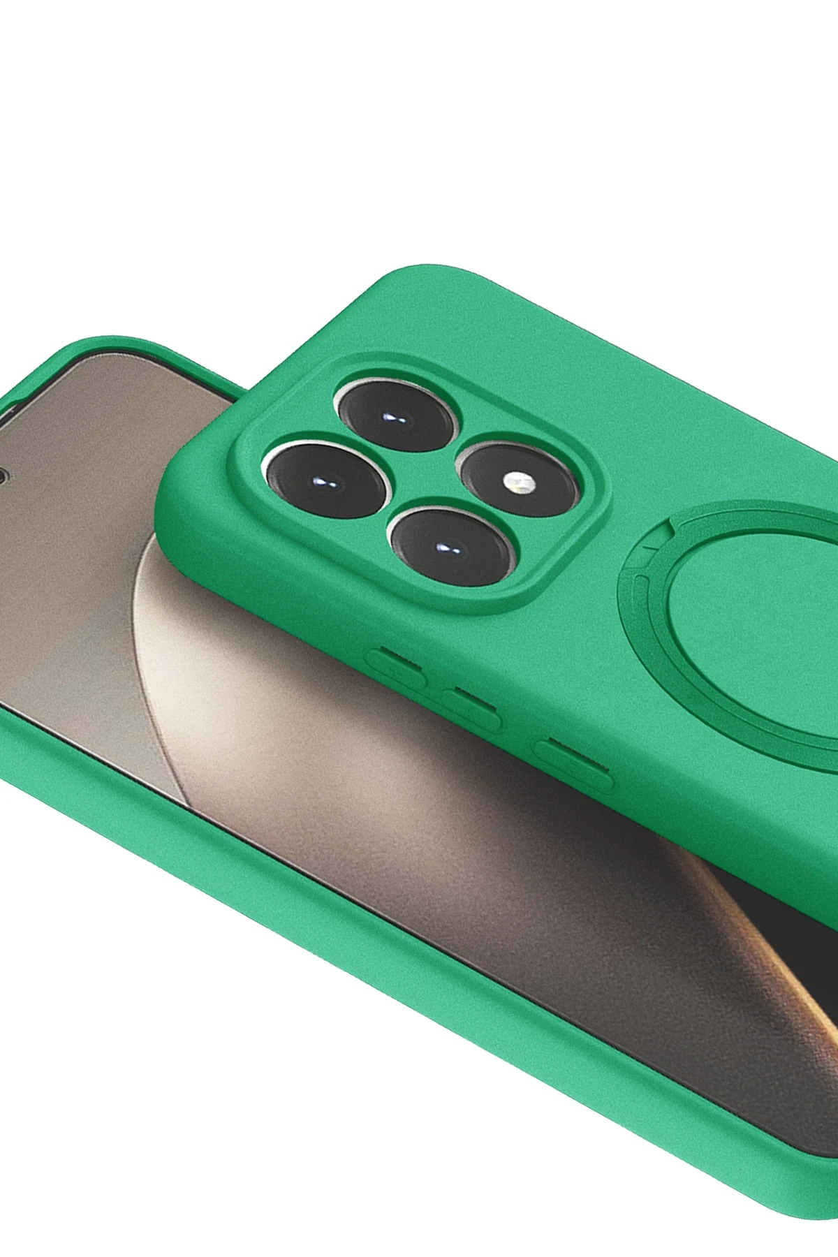 Newface Xiaomi Mi 15T Regal Magsafe Standlı Kapak - Yeşil