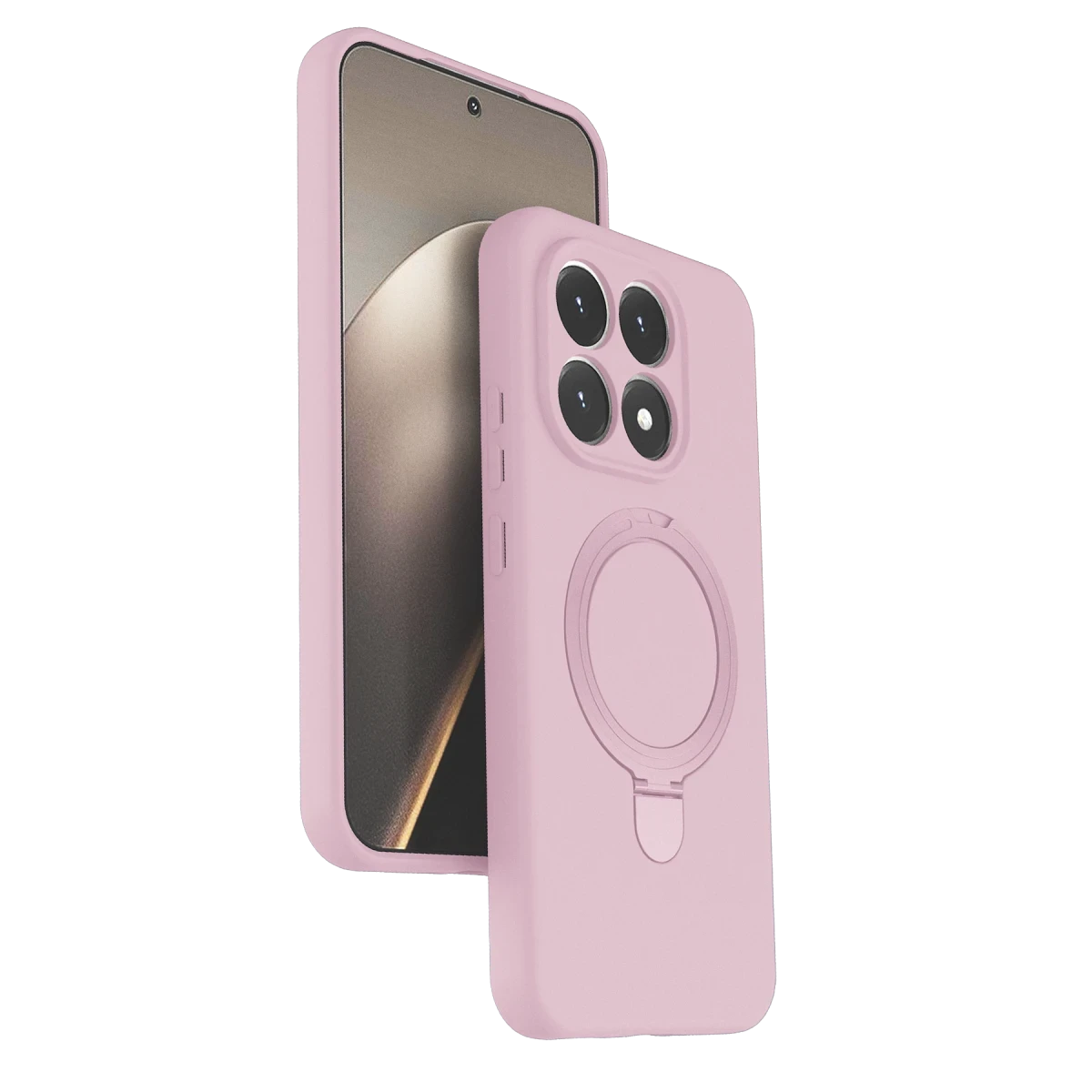 Newface Xiaomi Mi 15T Regal Magsafe Standlı Kapak - Açık Pembe — görsel 4