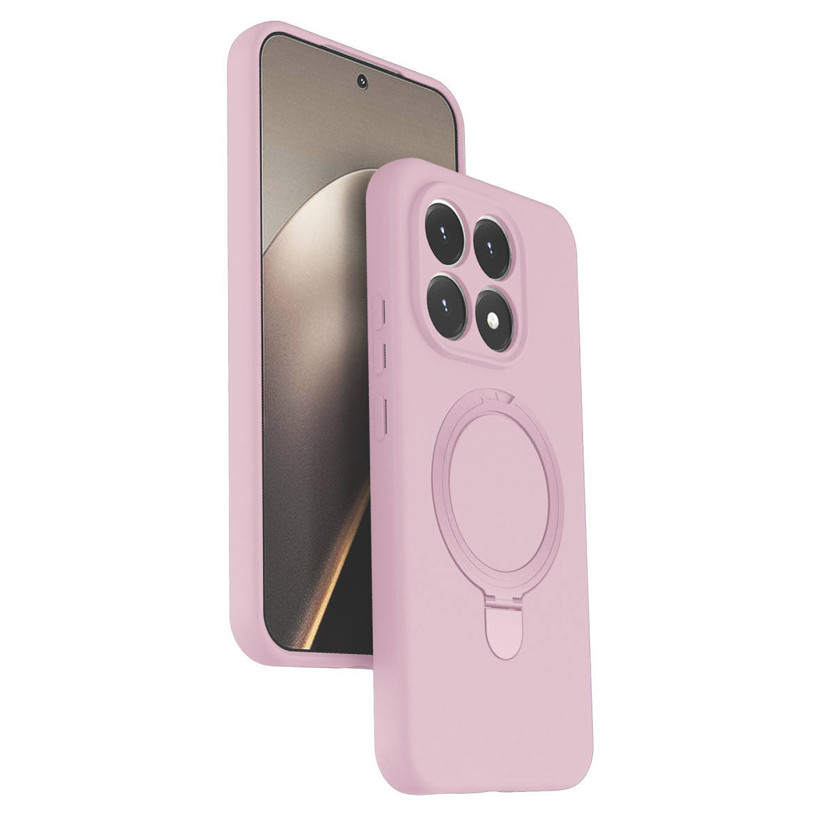 Newface Xiaomi Mi 15T Regal Magsafe Standlı Kapak - Açık Pembe — görsel 7