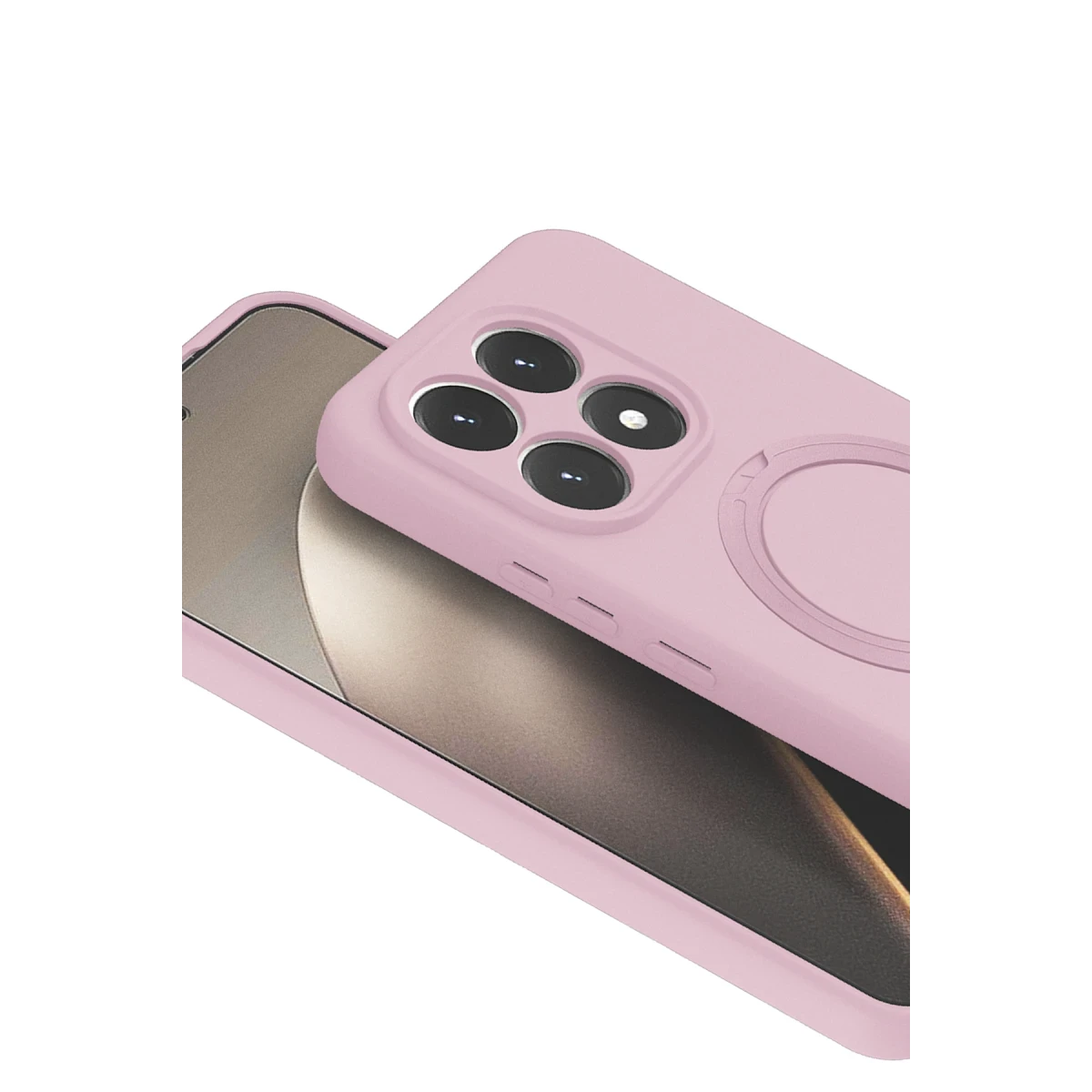 Newface Xiaomi Mi 15T Regal Magsafe Standlı Kapak - Açık Pembe — görsel 5
