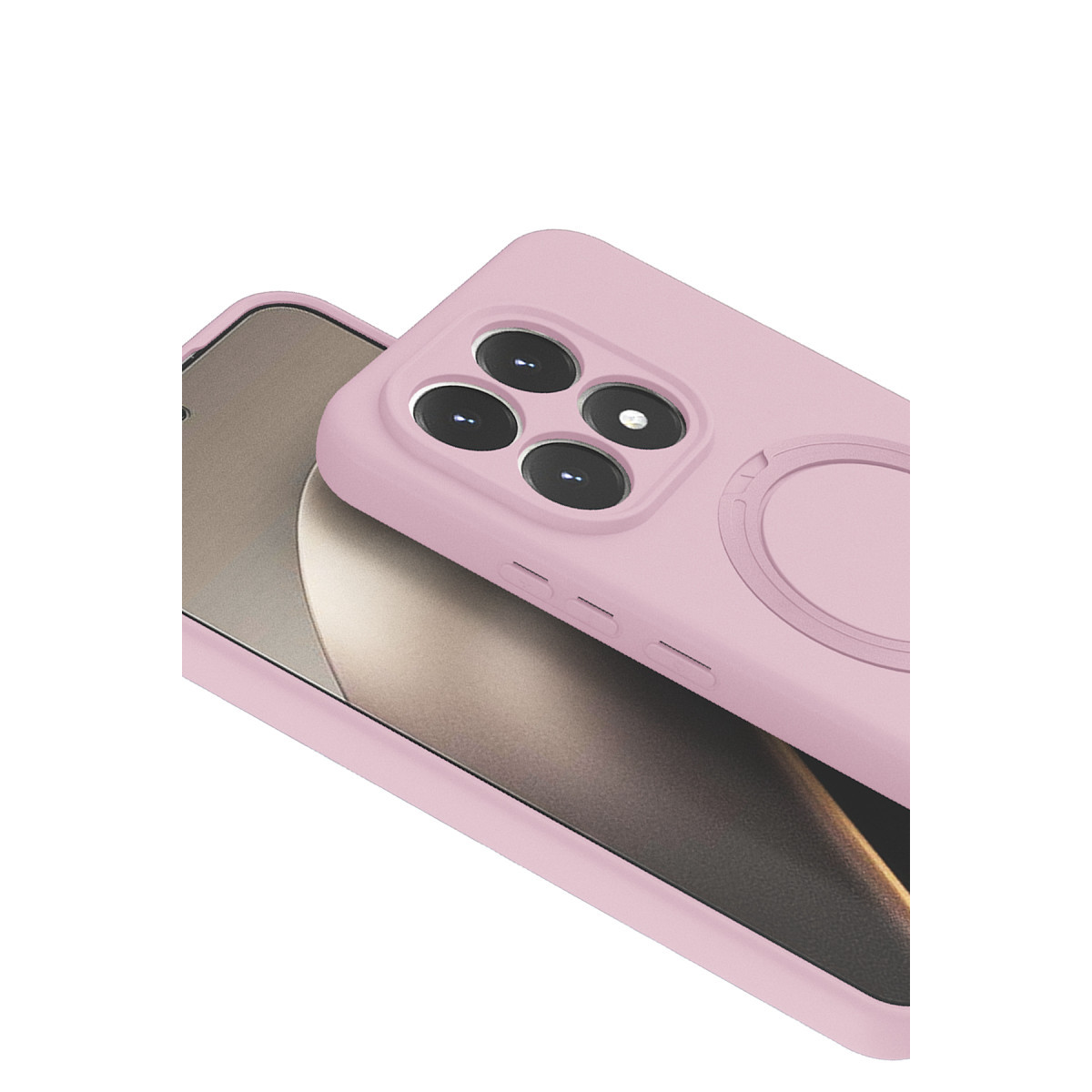 Newface Xiaomi Mi 15T Regal Magsafe Standlı Kapak - Açık Pembe — görsel 8