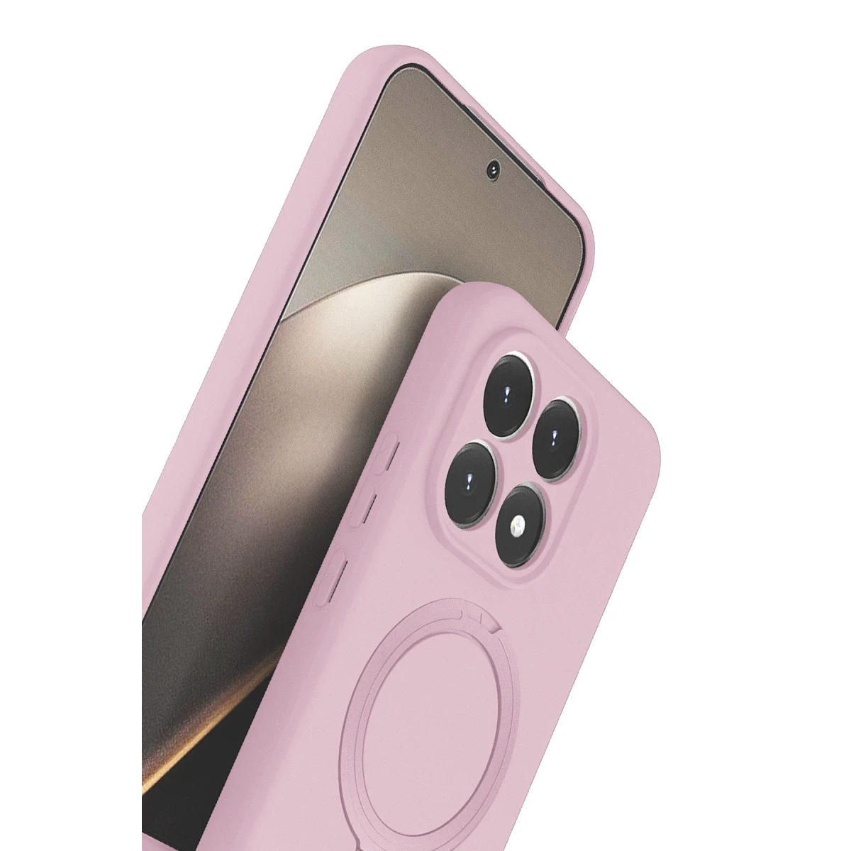 Newface Xiaomi Mi 15T Regal Magsafe Standlı Kapak - Açık Pembe — görsel 6