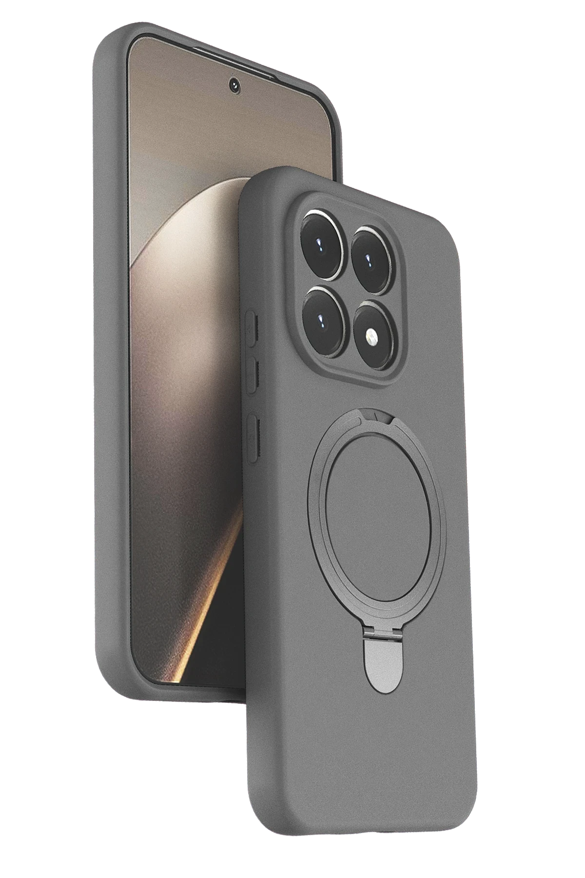 Newface Xiaomi Mi 15T Regal Magsafe Standlı Kapak - Titan Gri