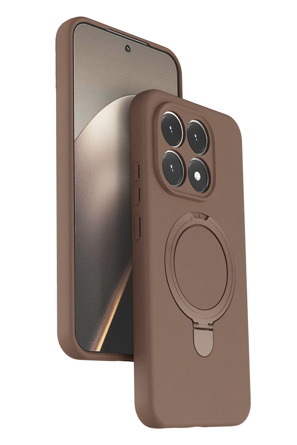 Newface Xiaomi Mi 15T Regal Magsafe Standlı Kapak - Çöl Titanyum