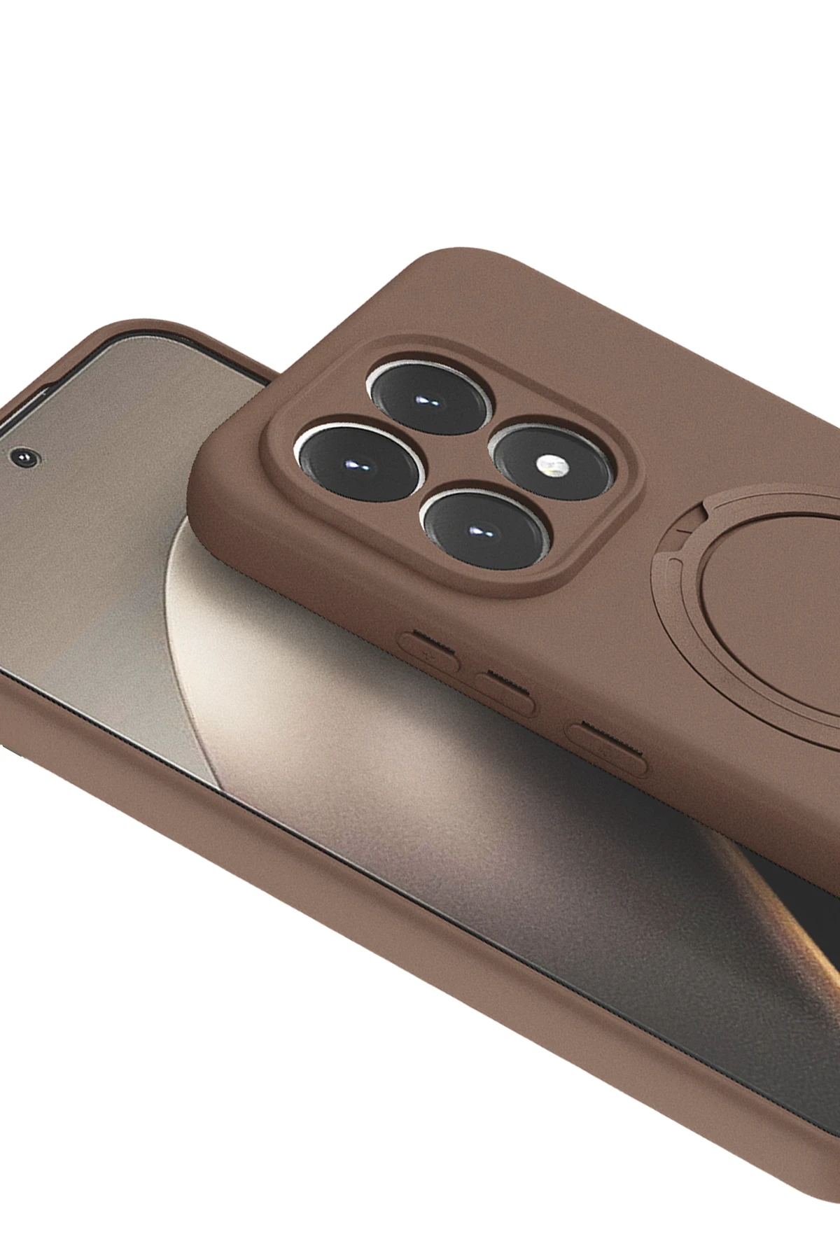 Newface Xiaomi Mi 15T Regal Magsafe Standlı Kapak - Çöl Titanyum