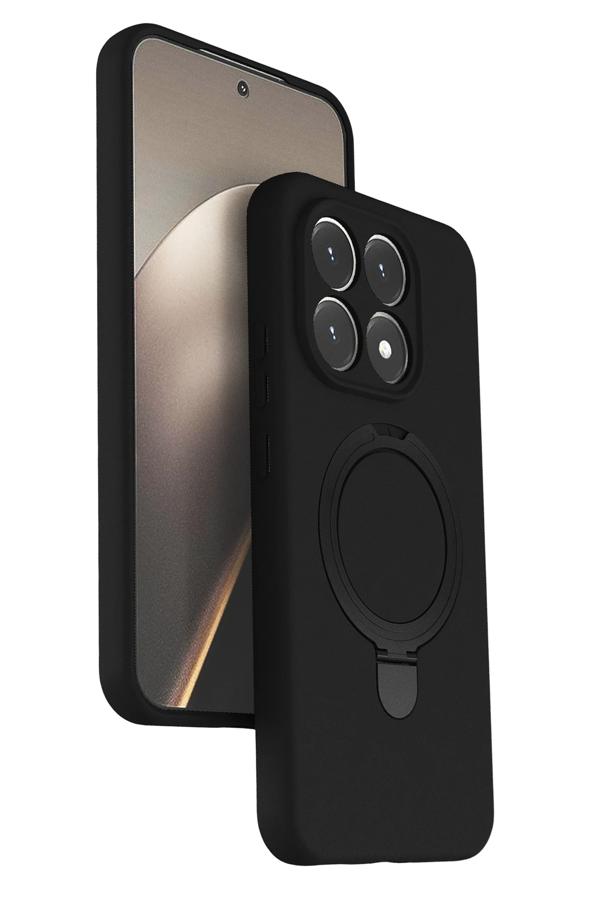 Newface Xiaomi Mi 15T Regal Magsafe Standlı Kapak - Siyah