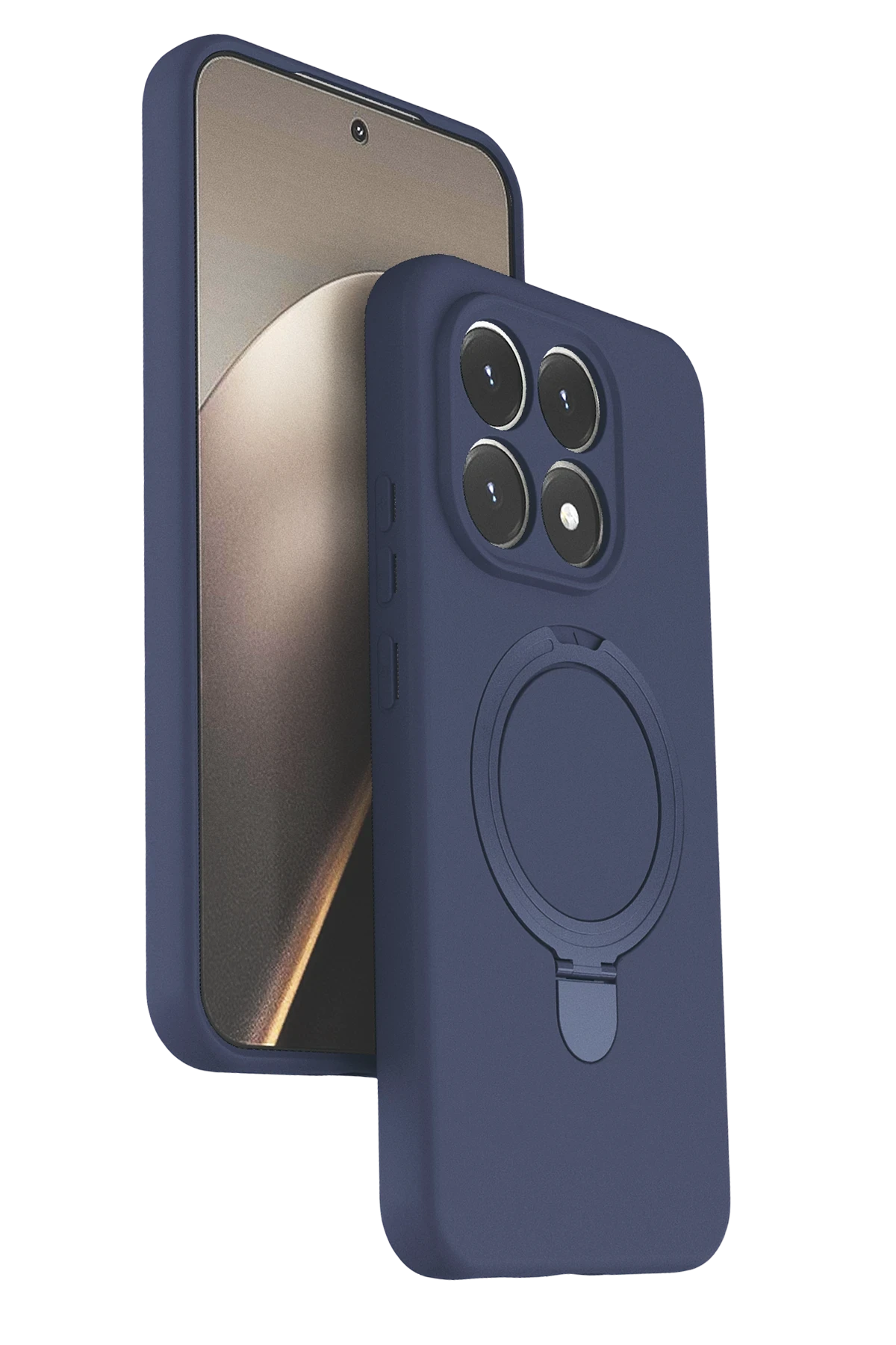 Newface Xiaomi Mi 15T Regal Magsafe Standlı Kapak - Lacivert