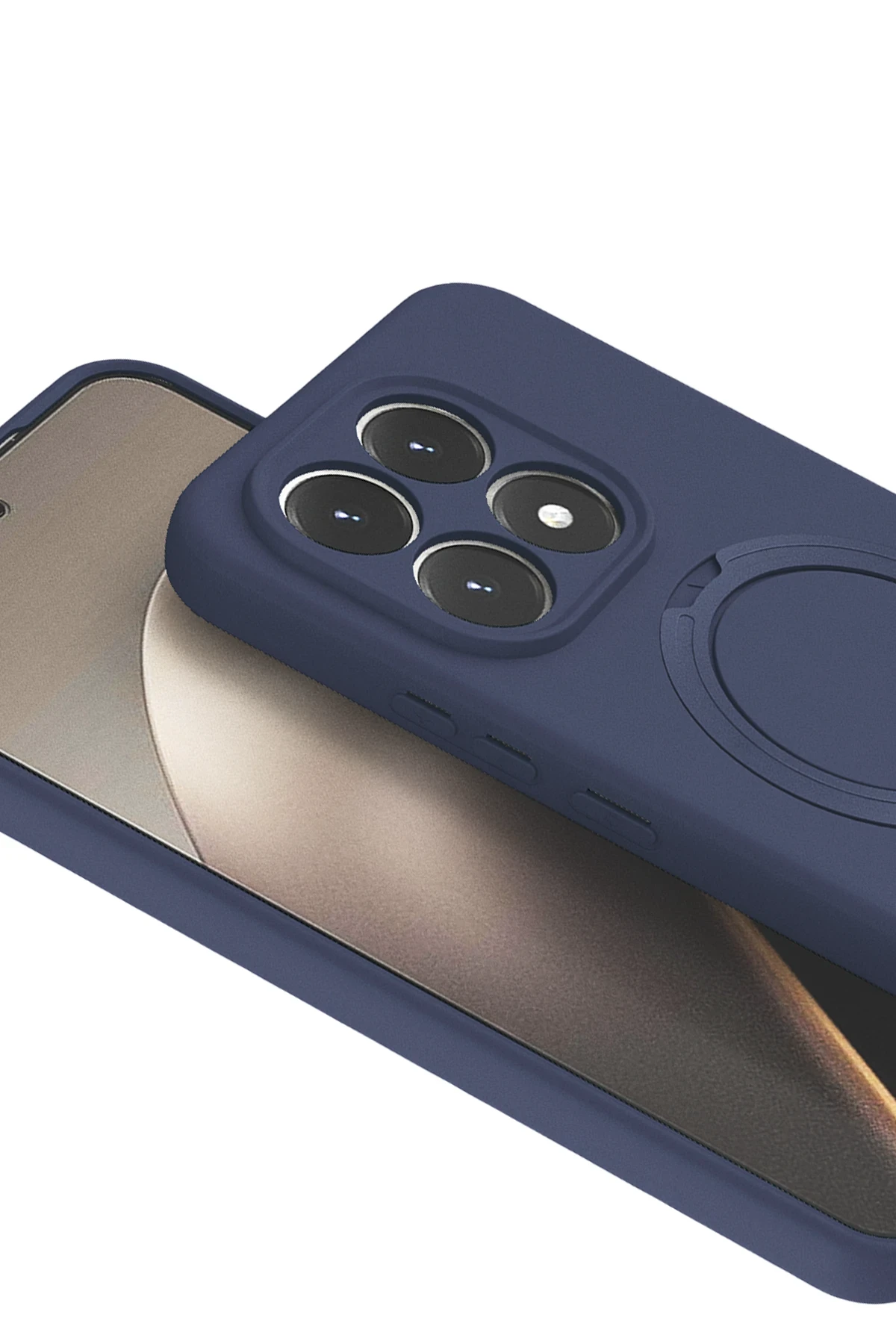 Newface Xiaomi Mi 15T Regal Magsafe Standlı Kapak - Lacivert