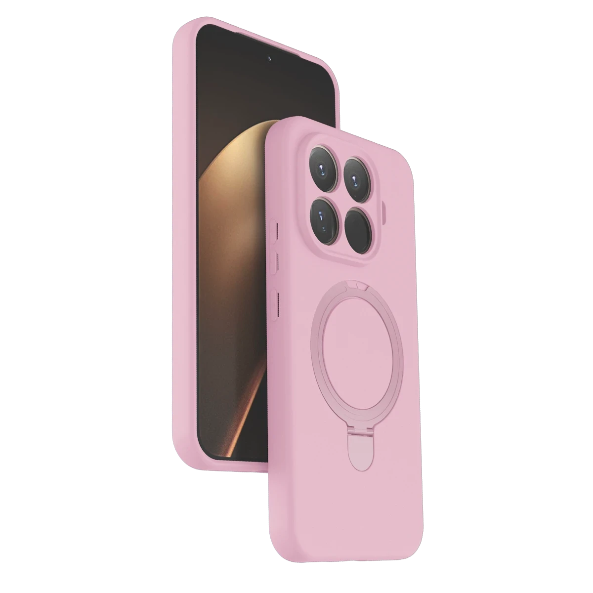 Newface Xiaomi Mi 15T Pro Regal Magsafe Standlı Kapak - Açık Pembe — görsel 4