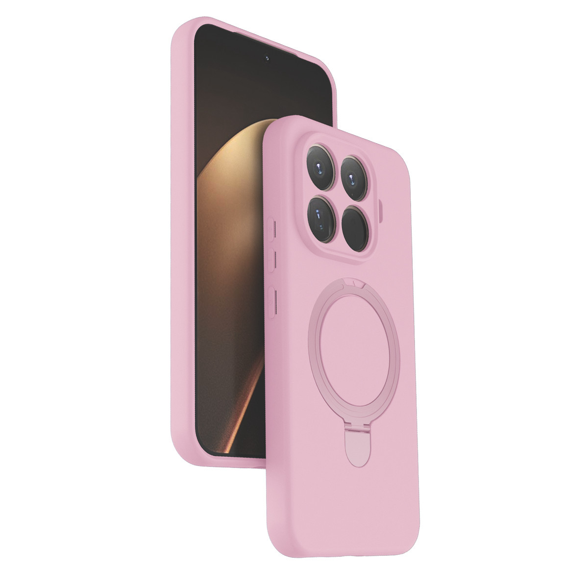 Newface Xiaomi Mi 15T Pro Regal Magsafe Standlı Kapak - Açık Pembe — görsel 7