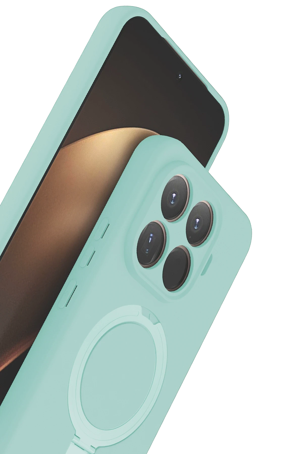 Newface Xiaomi Mi 15T Pro Regal Magsafe Standlı Kapak - Su Yeşili