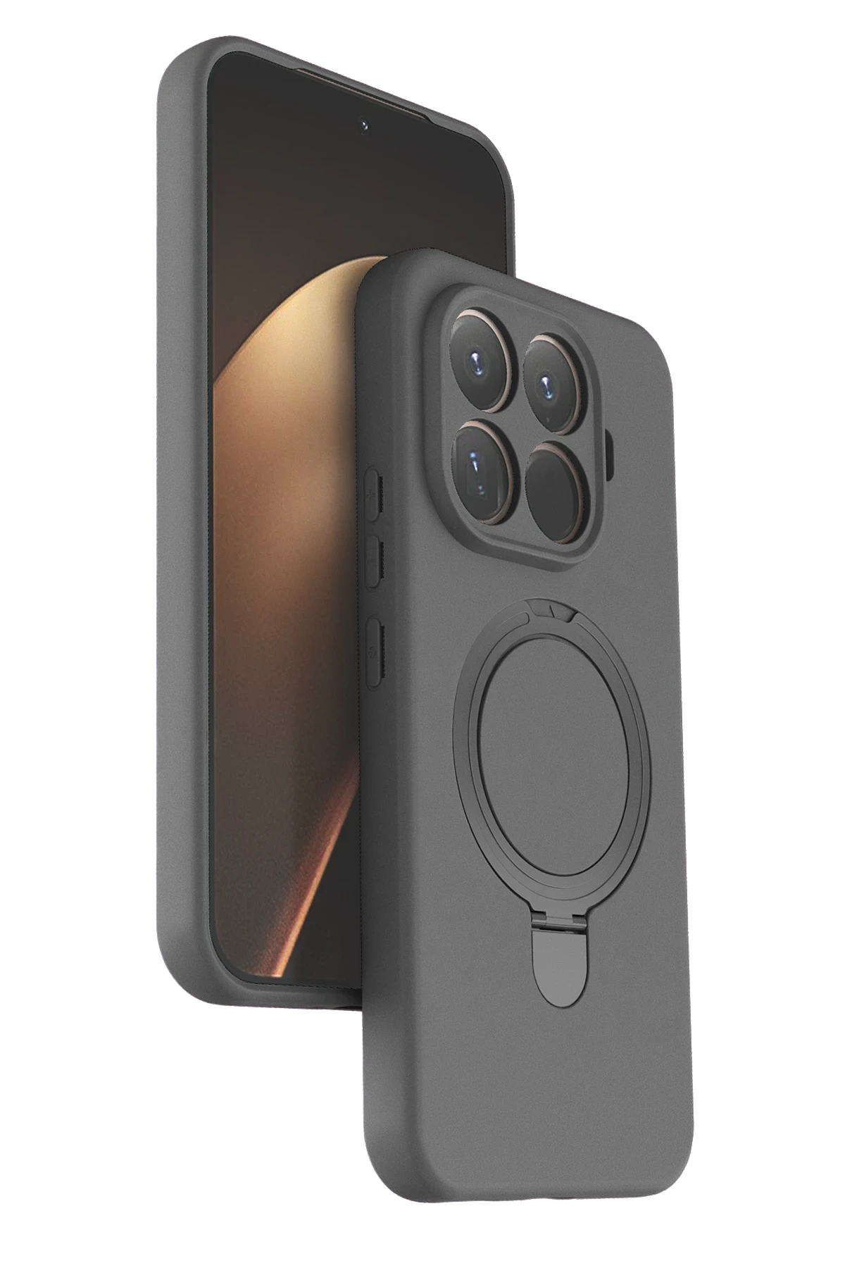 Newface Xiaomi Mi 15T Pro Regal Magsafe Standlı Kapak - Titan Gri