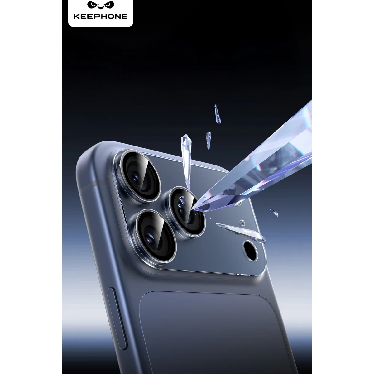 Keephone Apple iPhone 17 Pro Max Persmo Kamera Lens - Şeffaf