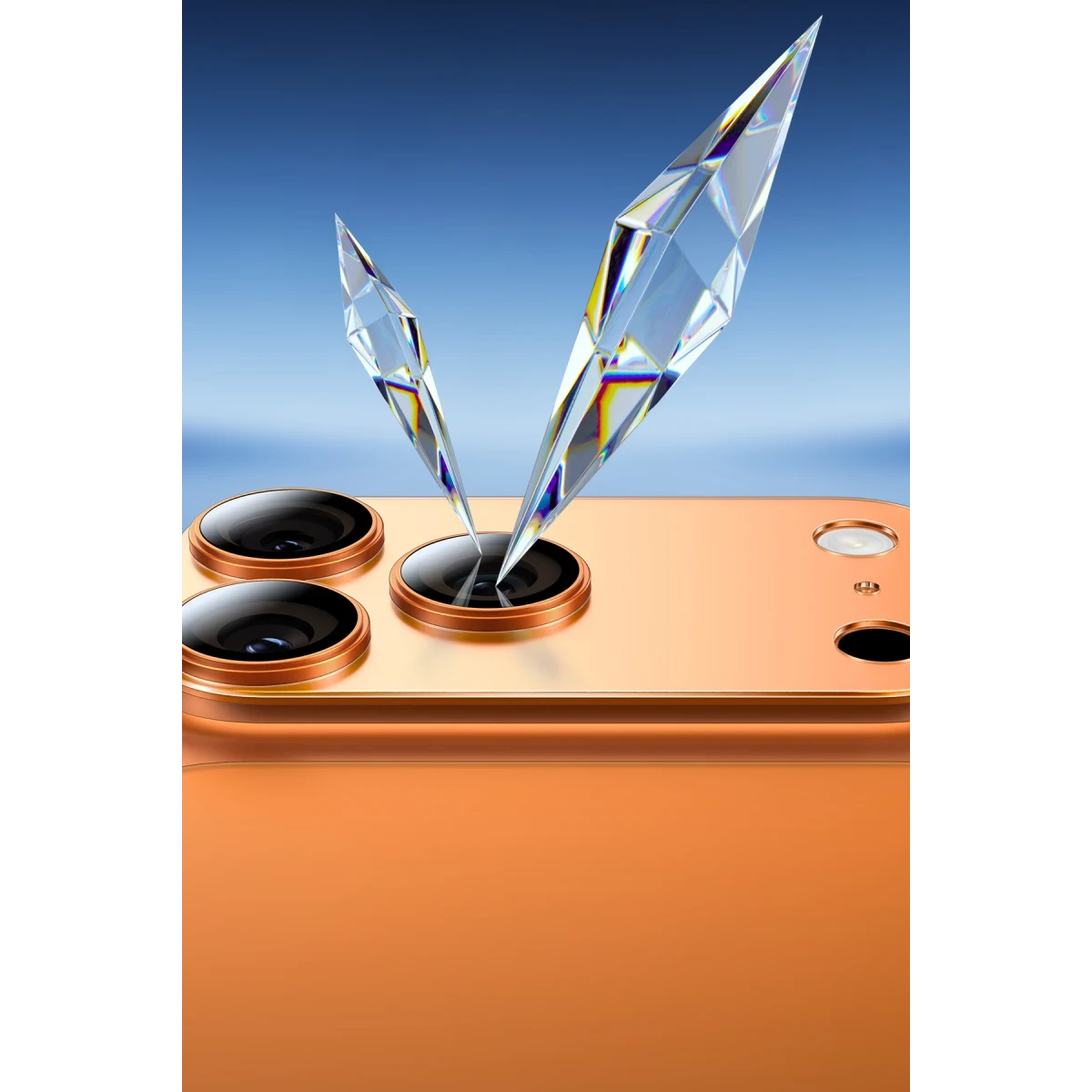 Keephone Apple iPhone 17 Pro Max Reggio Kamera Lens - Lacivert