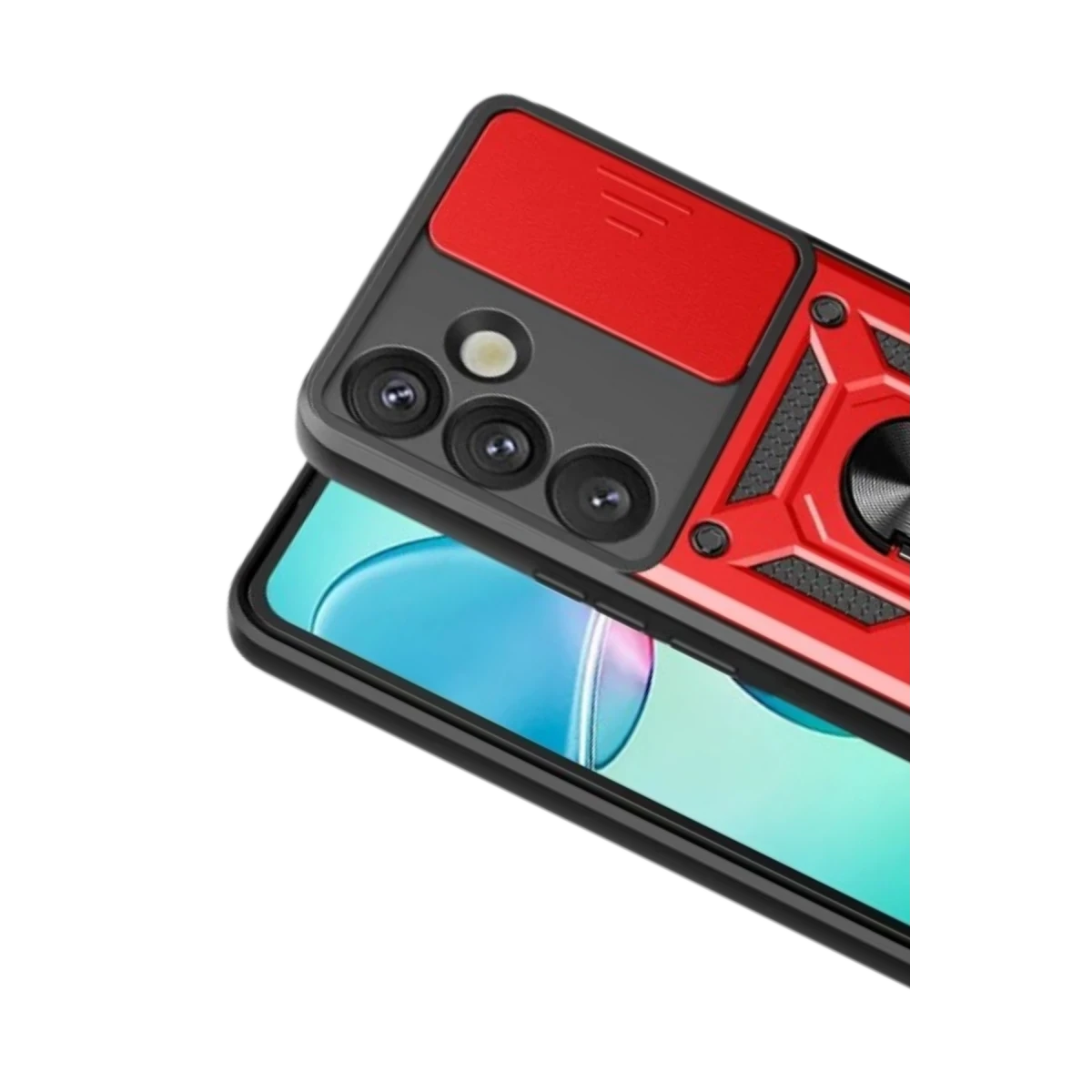 Newface Samsung Galaxy S26 Pars Lens Yüzüklü Silikon - Kırmızı — görsel 6