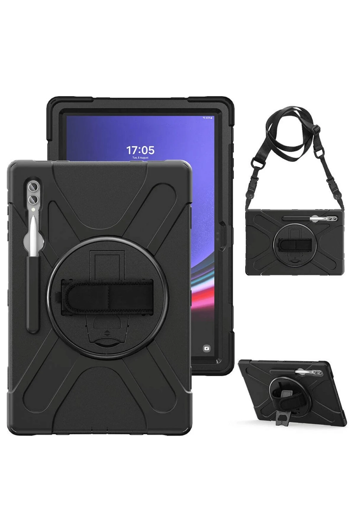 Newface Samsung Galaxy X930 Tab S11 Ultra 14.6 Kılıf Amazing Tablet Kapak - Siyah