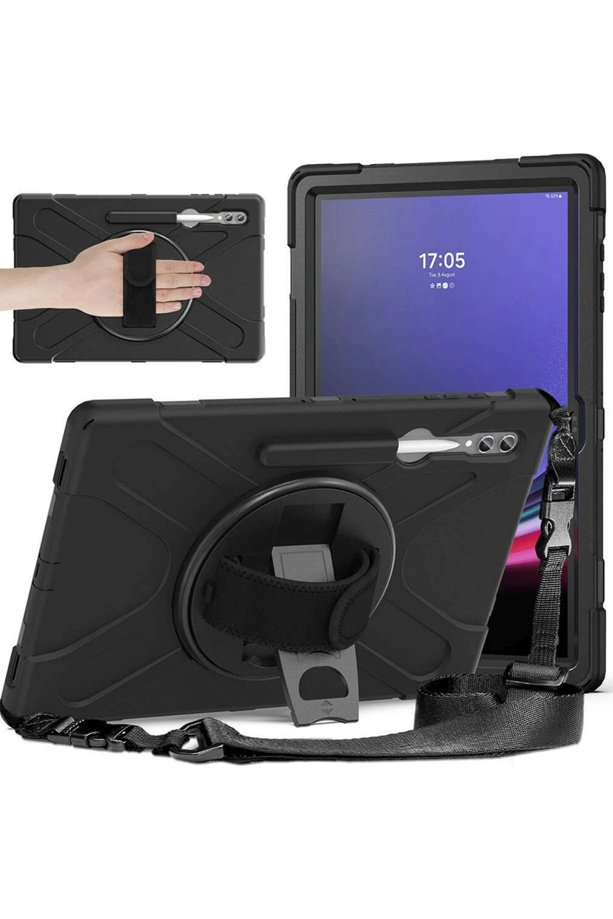 Newface Samsung Galaxy X930 Tab S11 Ultra 14.6 Kılıf Amazing Tablet Kapak - Siyah — görsel 2