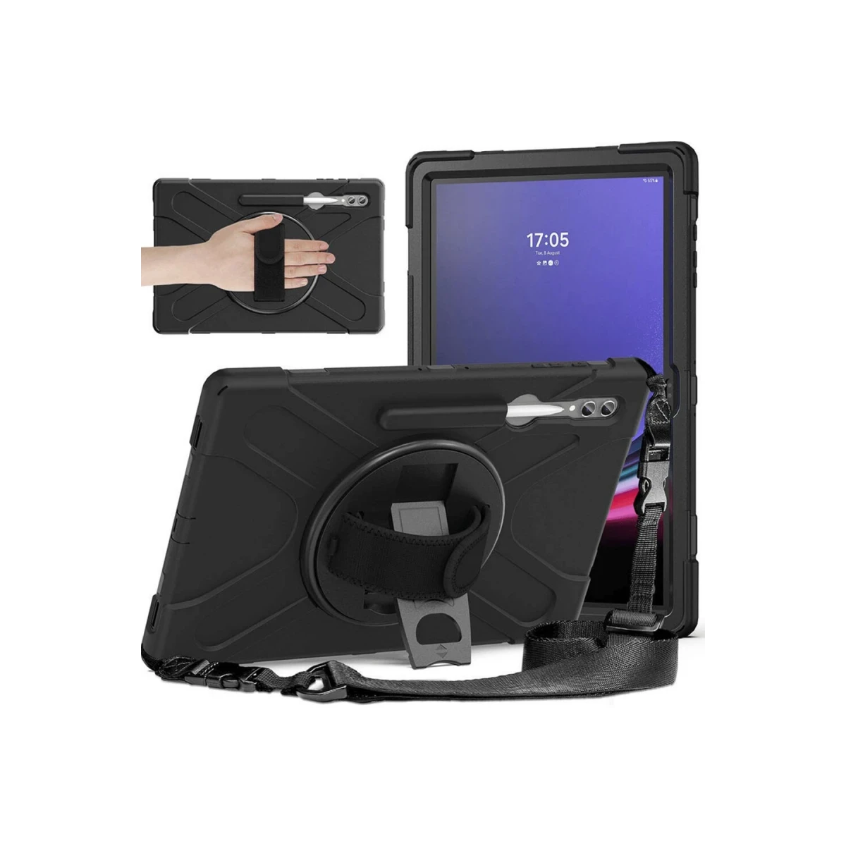 Newface Samsung Galaxy X930 Tab S11 Ultra 14.6 Kılıf Amazing Tablet Kapak - Siyah — görsel 5