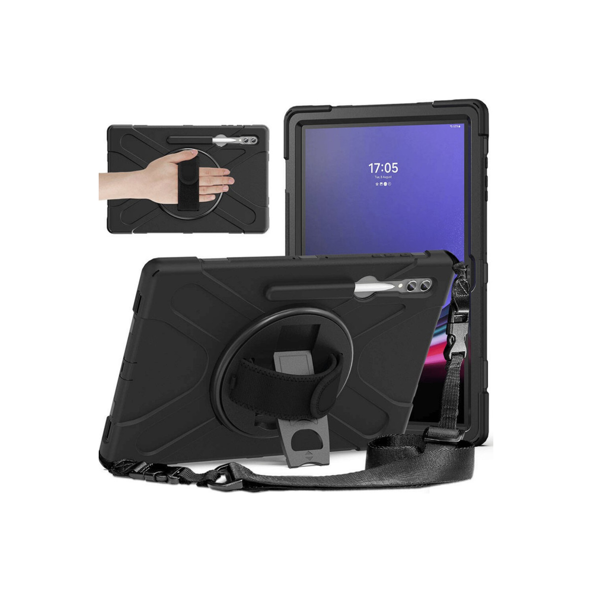Newface Samsung Galaxy X930 Tab S11 Ultra 14.6 Kılıf Amazing Tablet Kapak - Siyah — görsel 8