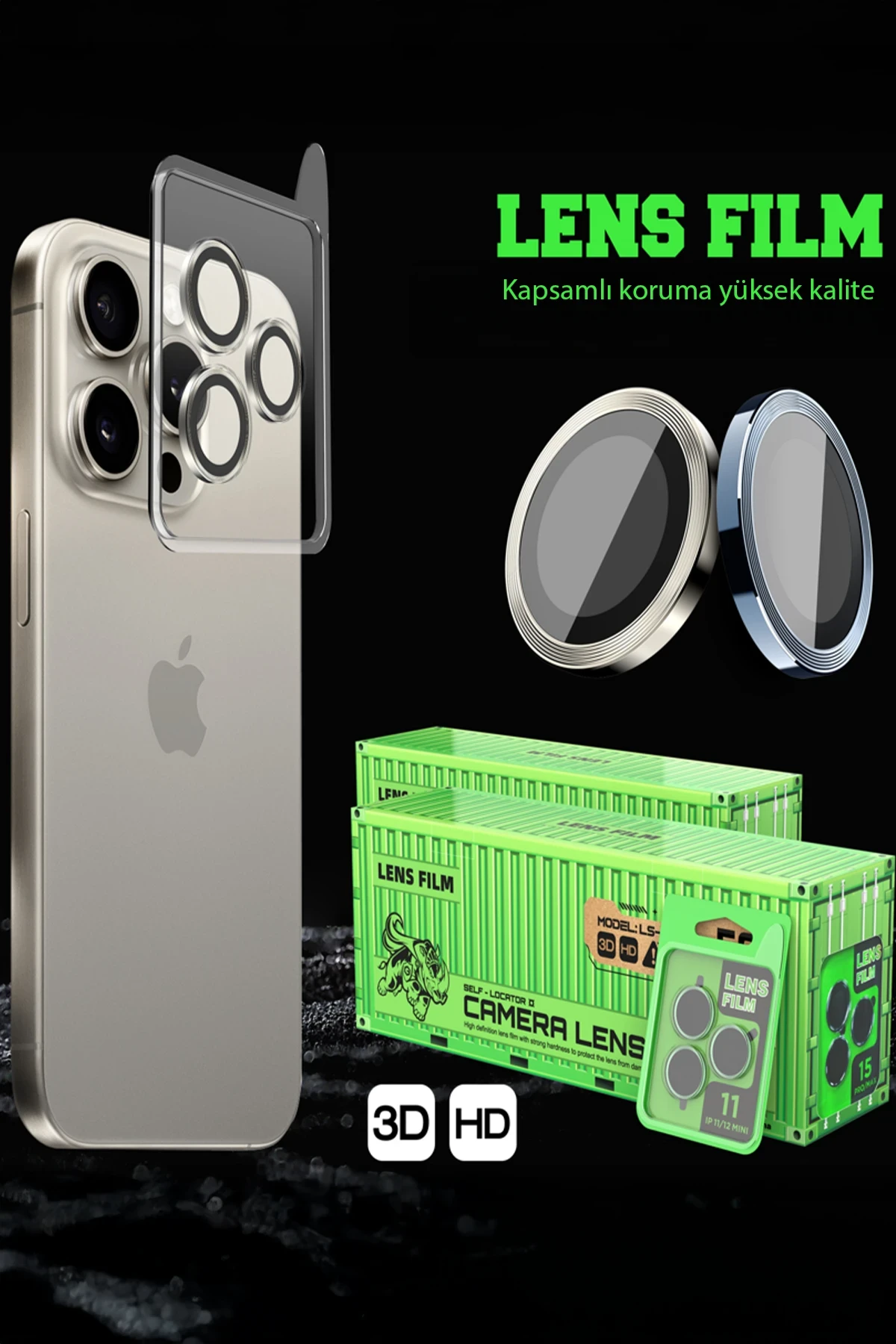 Newface Xiaomi Mi 15T Raze Metal Kamera Lens - Gümüş — görsel 2