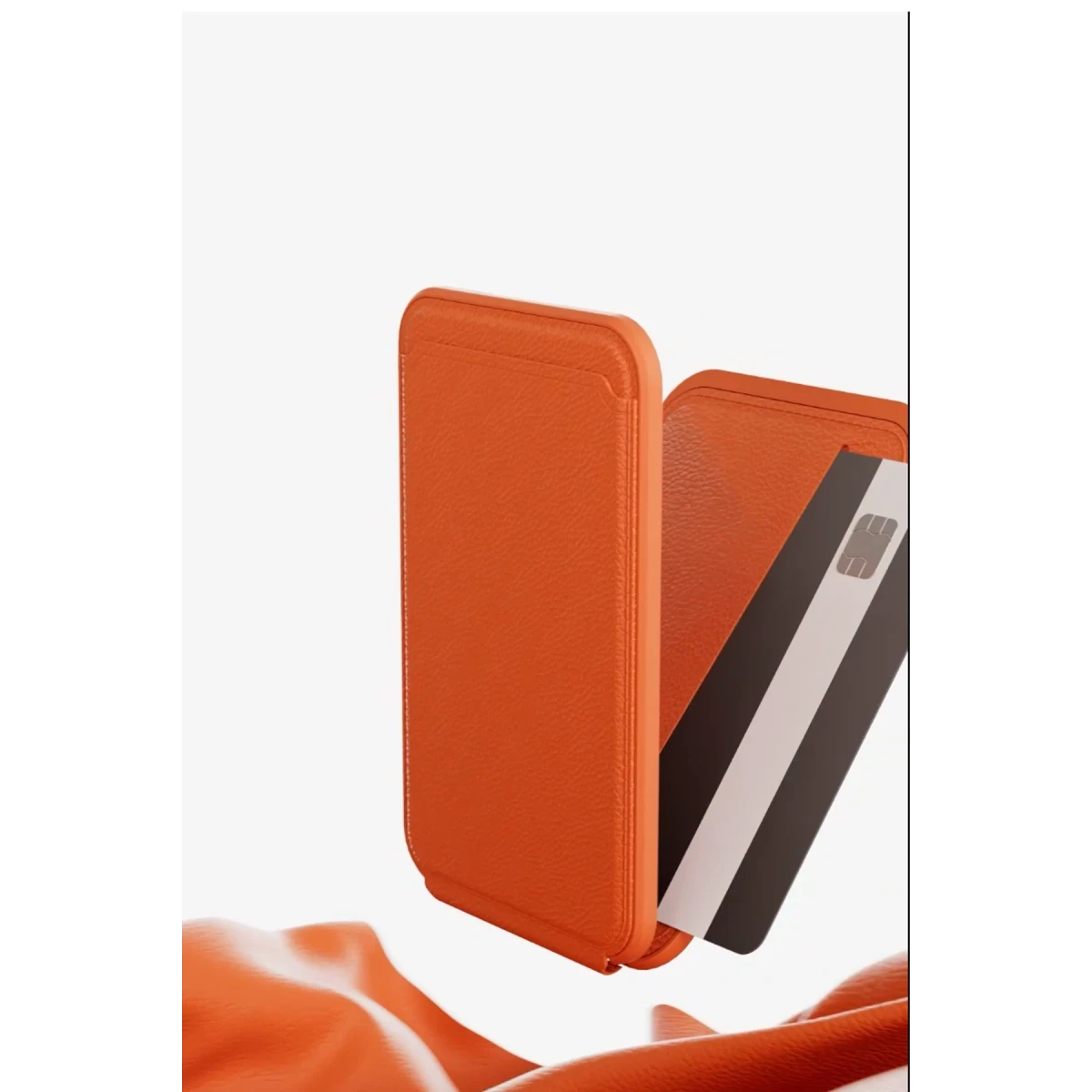 Keephone MagFold Deri Manyetik Cüzdan - Turuncu