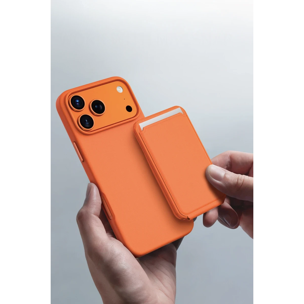 Keephone MagFold Deri Manyetik Cüzdan - Gri
