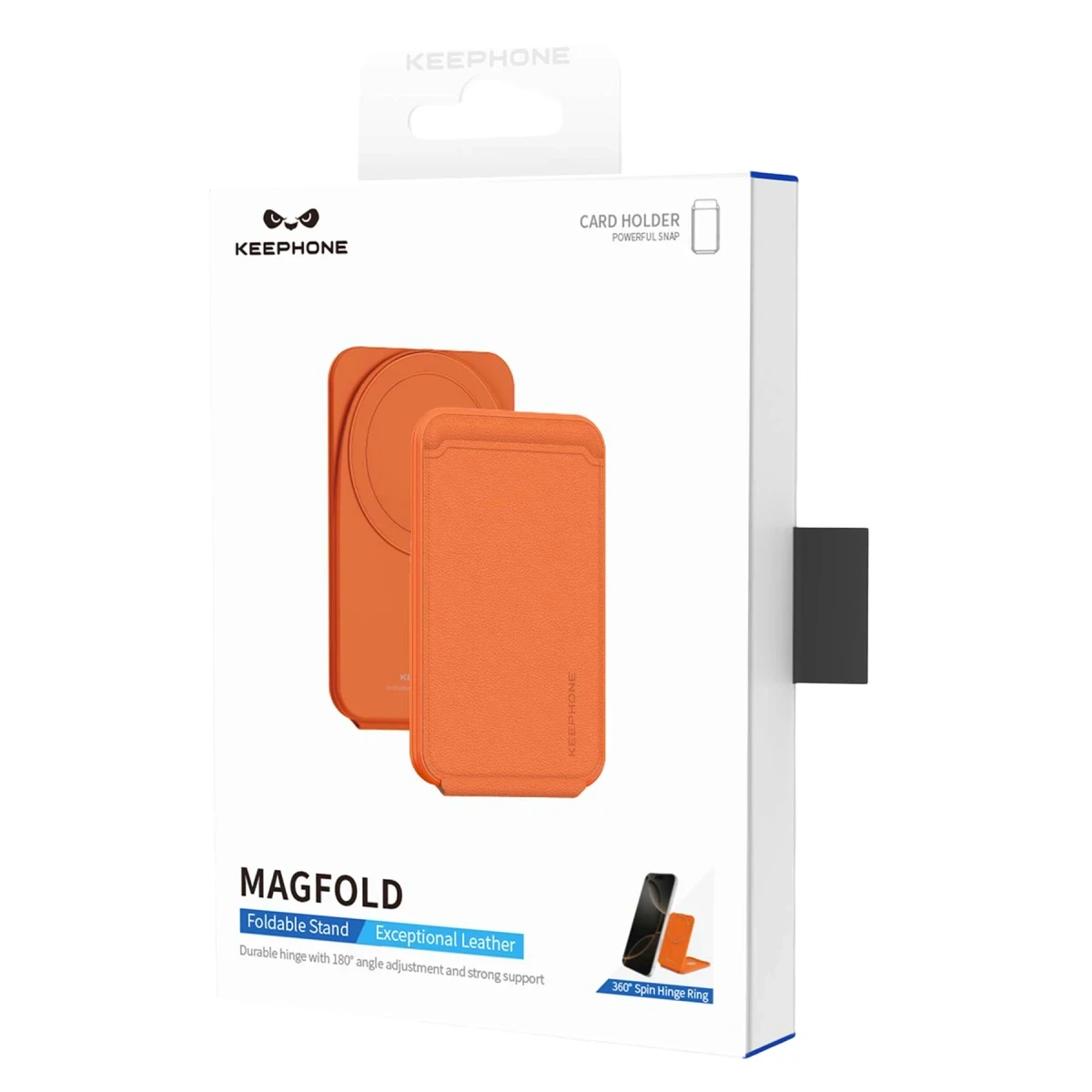 Keephone MagFold Deri Manyetik Cüzdan - Gri