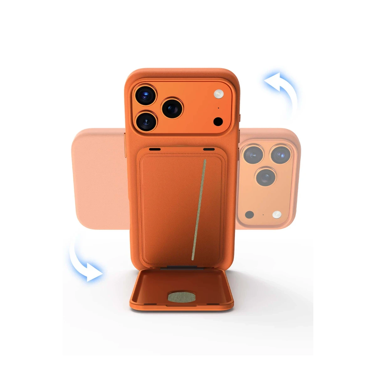 Keephone MagFold Deri Manyetik Cüzdan - Mavi