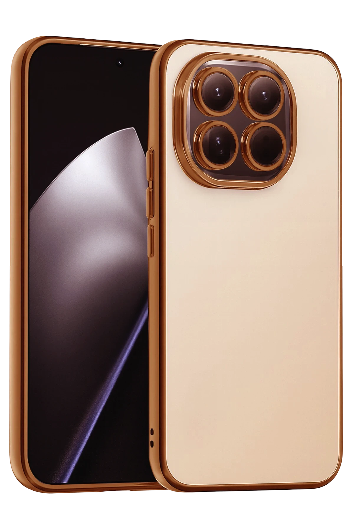 Newface Xiaomi Mi 15 Razer Lensli Silikon - Çöl Titanyum