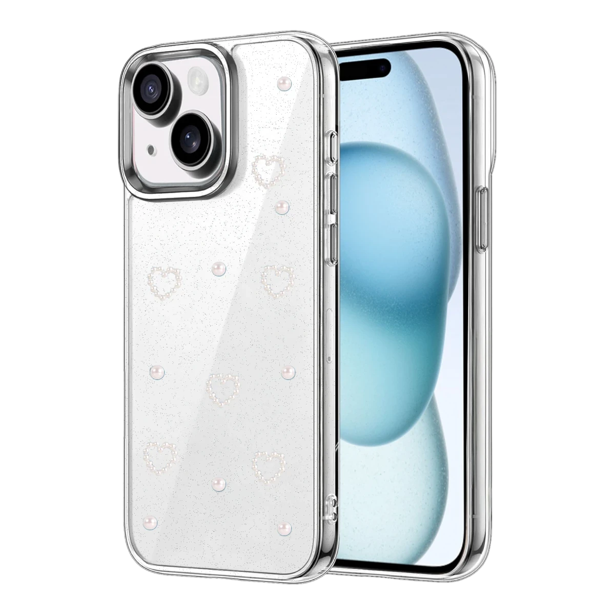 Newface Apple iPhone 15 Plus Fiyonk Desenli Kapak - Desen 10