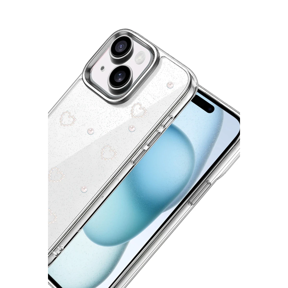 Newface Apple iPhone 15 Plus Fiyonk Desenli Kapak - Desen 10