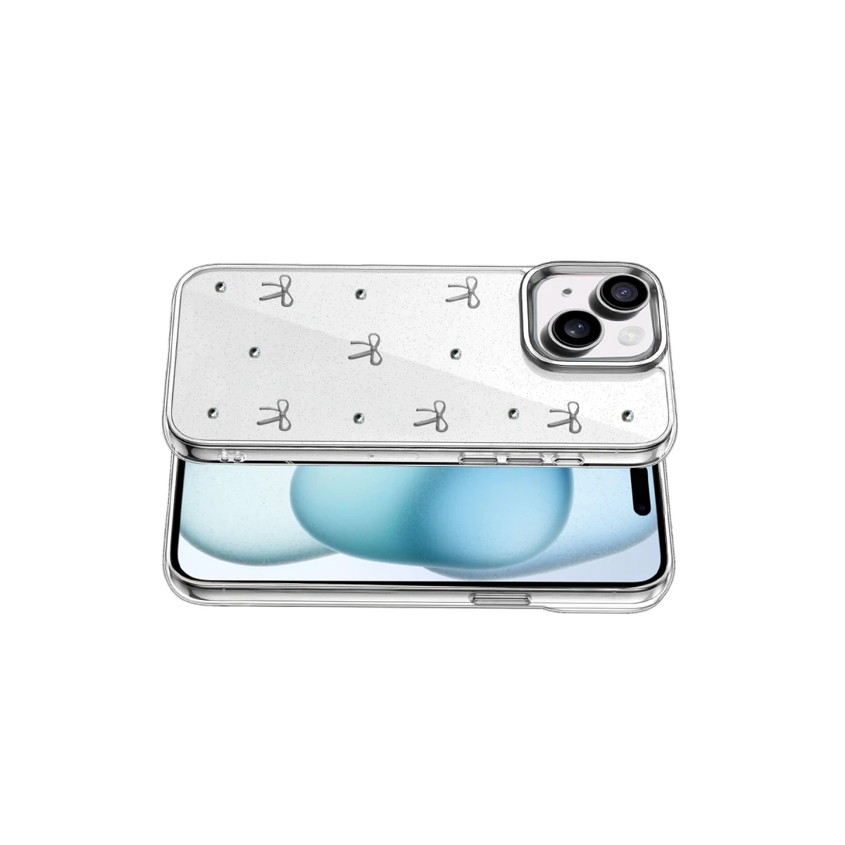 Newface Apple iPhone 15 Plus Fiyonk Desenli Kapak - Desen 5