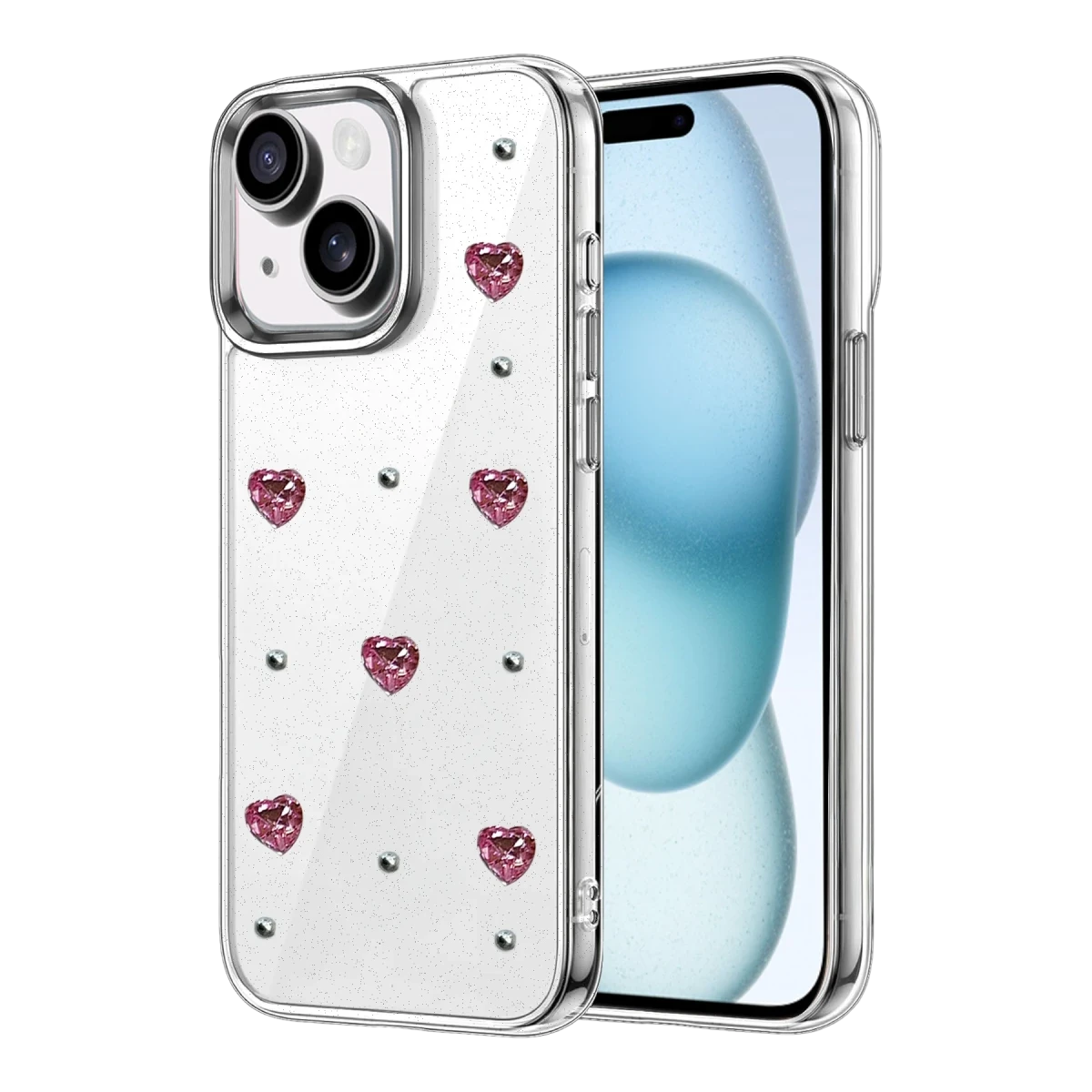 Newface Apple iPhone 15 Plus Fiyonk Desenli Kapak - Desen 3