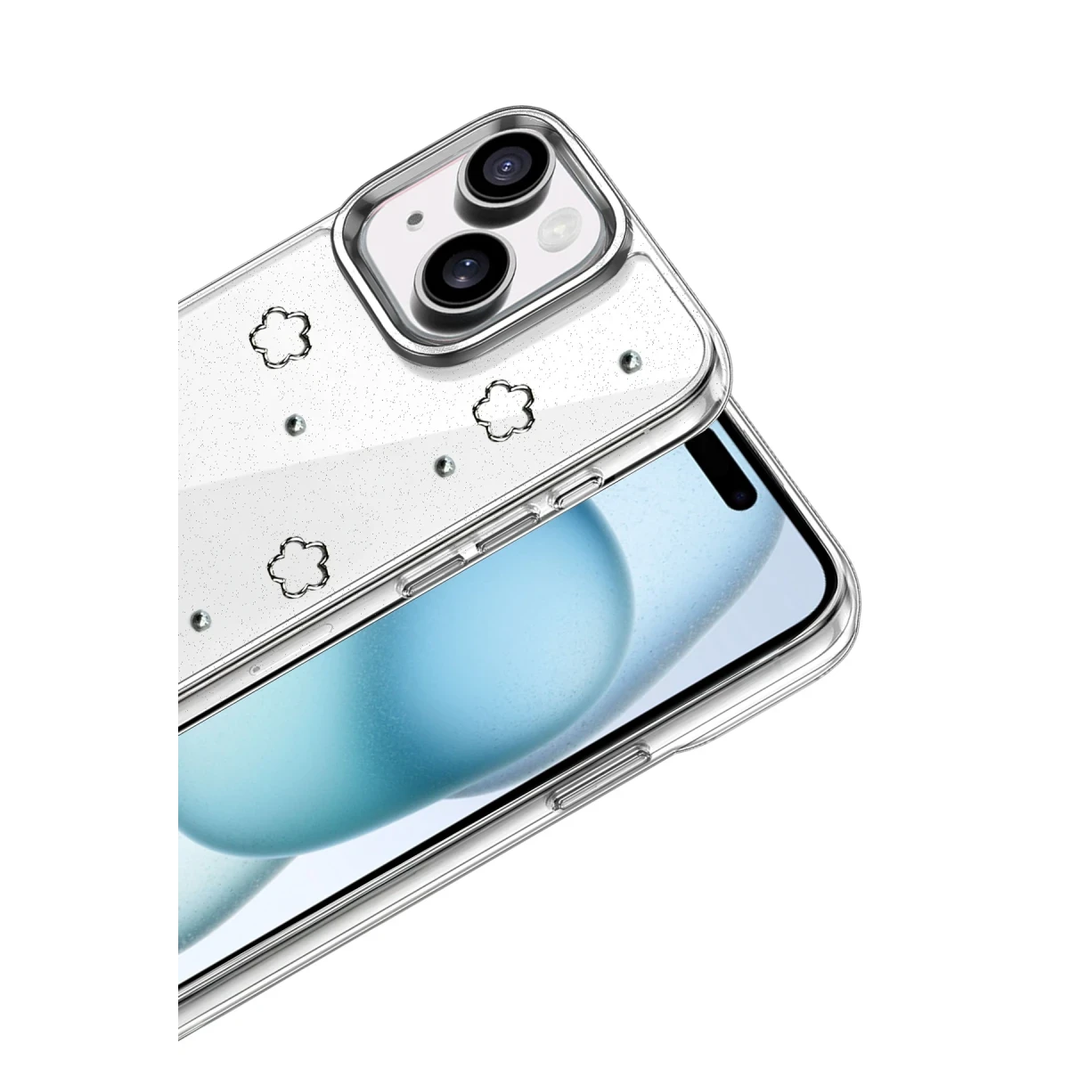 Newface Apple iPhone 15 Plus Fiyonk Desenli Kapak - Desen 2