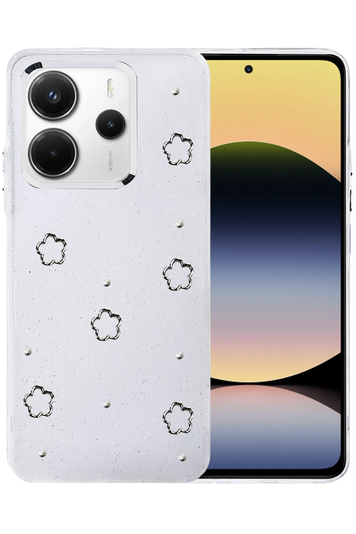 Newface Xiaomi Redmi Note 14 4G Fiyonk Desenli Kapak - Desen 2