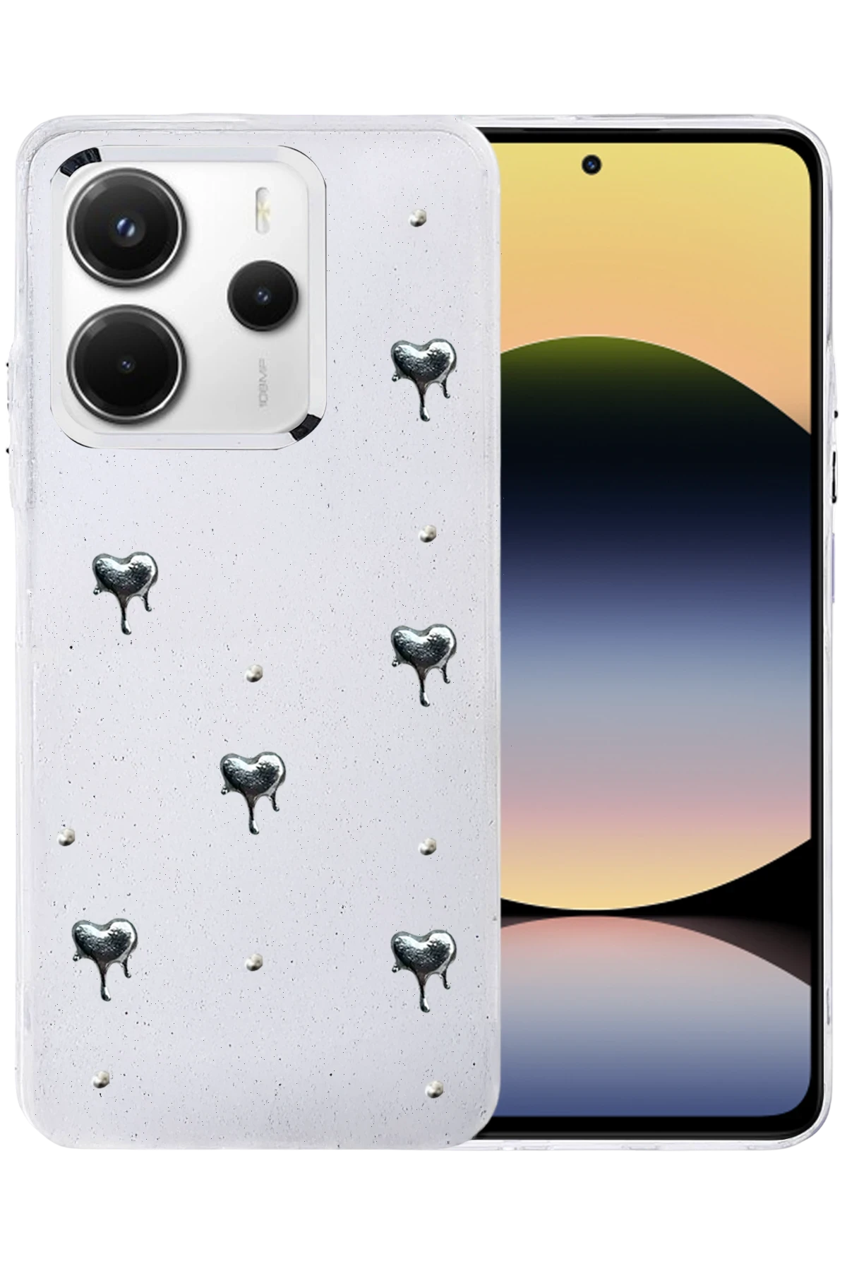 Newface Xiaomi Redmi Note 14 4G Fiyonk Desenli Kapak - Desen 1