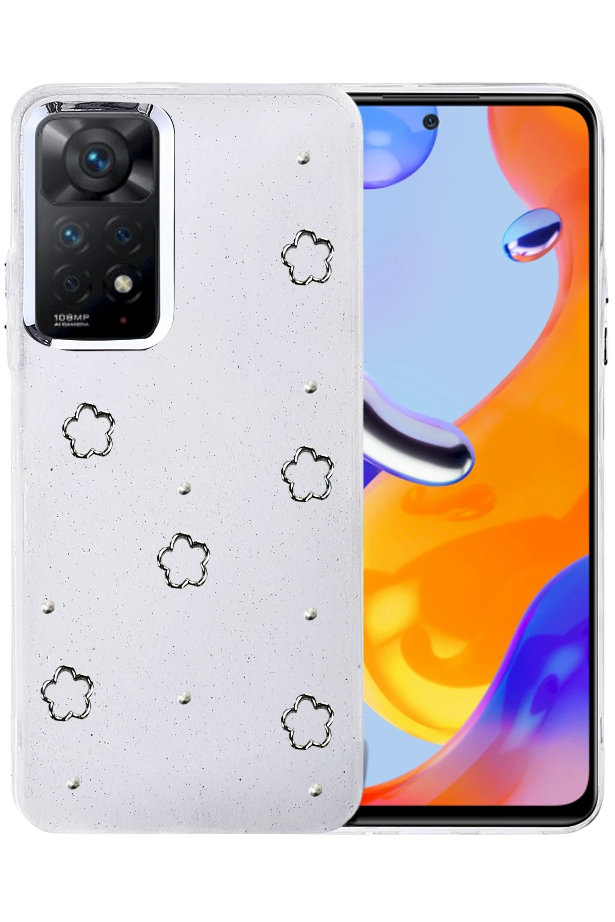 Newface Xiaomi Redmi Note 11 Pro Fiyonk Desenli Kapak - Desen 2