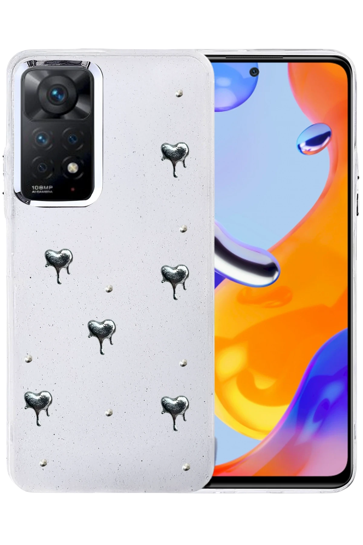 Newface Xiaomi Redmi Note 11 Pro Fiyonk Desenli Kapak - Desen 1