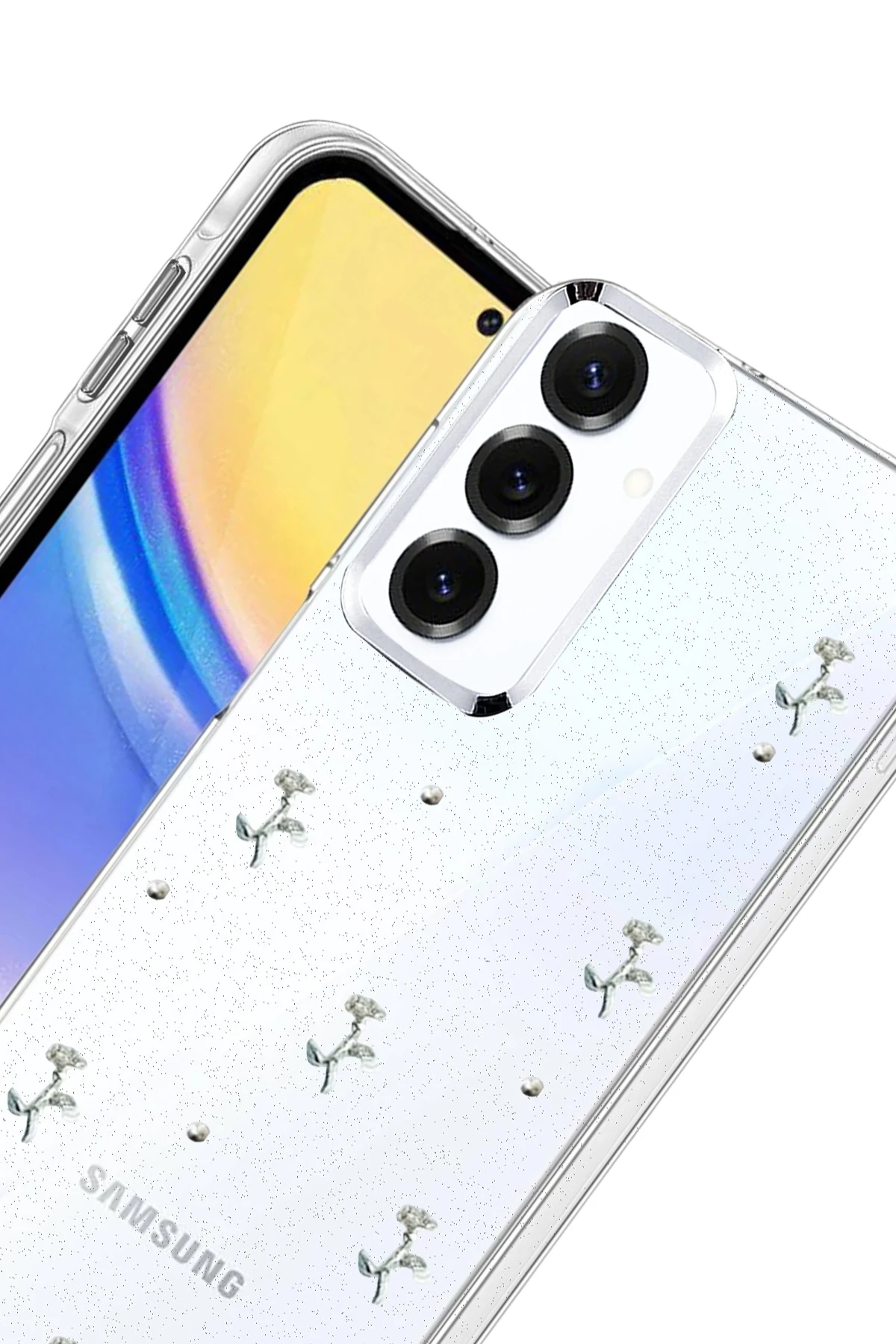 Newface Samsung Galaxy S23 FE Fiyonk Desenli Kapak - Desen 4
