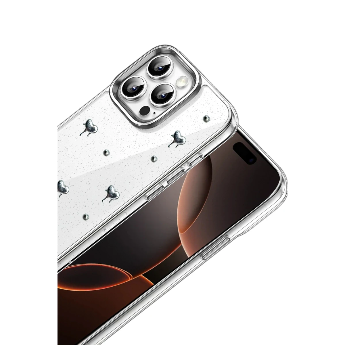 Newface Apple iPhone 16 Pro Max Fiyonk Desenli Kapak - Desen 1 — görsel 5