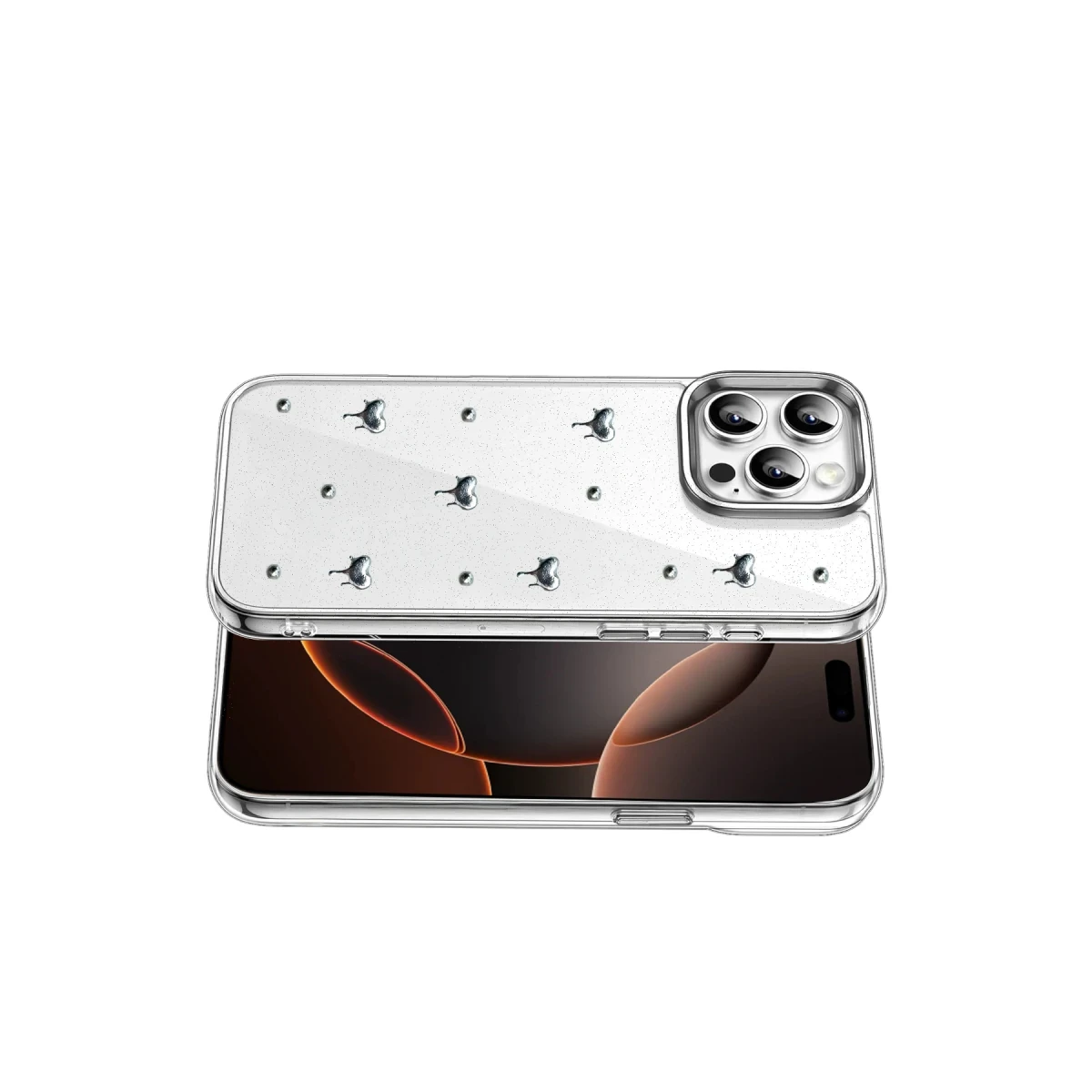 Newface Apple iPhone 16 Pro Max Fiyonk Desenli Kapak - Desen 1 — görsel 6