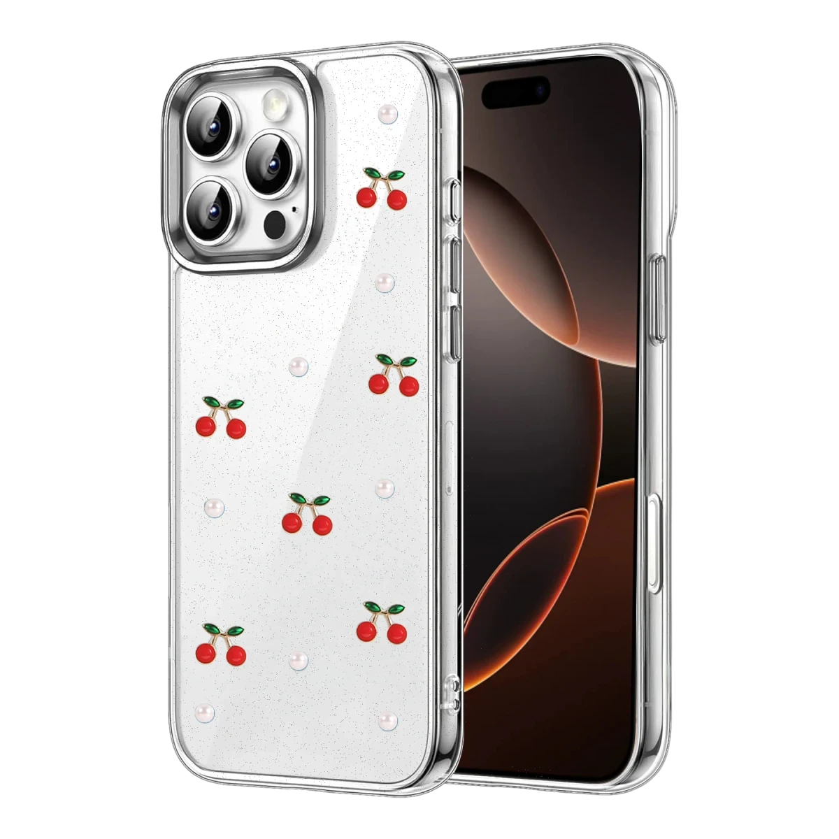 Newface Apple iPhone 16 Pro Max Fiyonk Desenli Kapak - Desen 9
