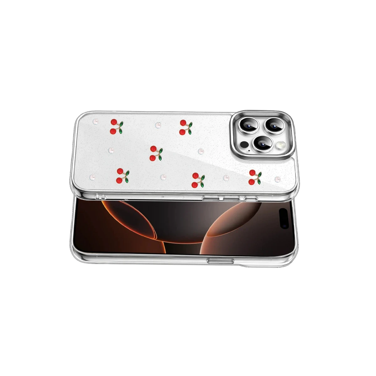 Newface Apple iPhone 16 Pro Fiyonk Desenli Kapak - Desen 9