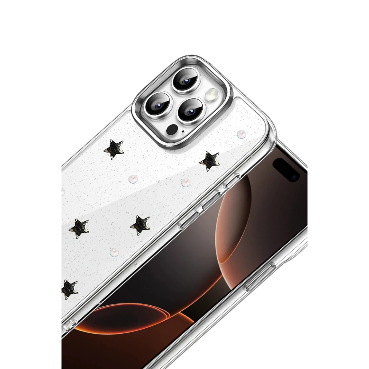 Newface Apple iPhone 16 Pro Fiyonk Desenli Kapak - Desen 7