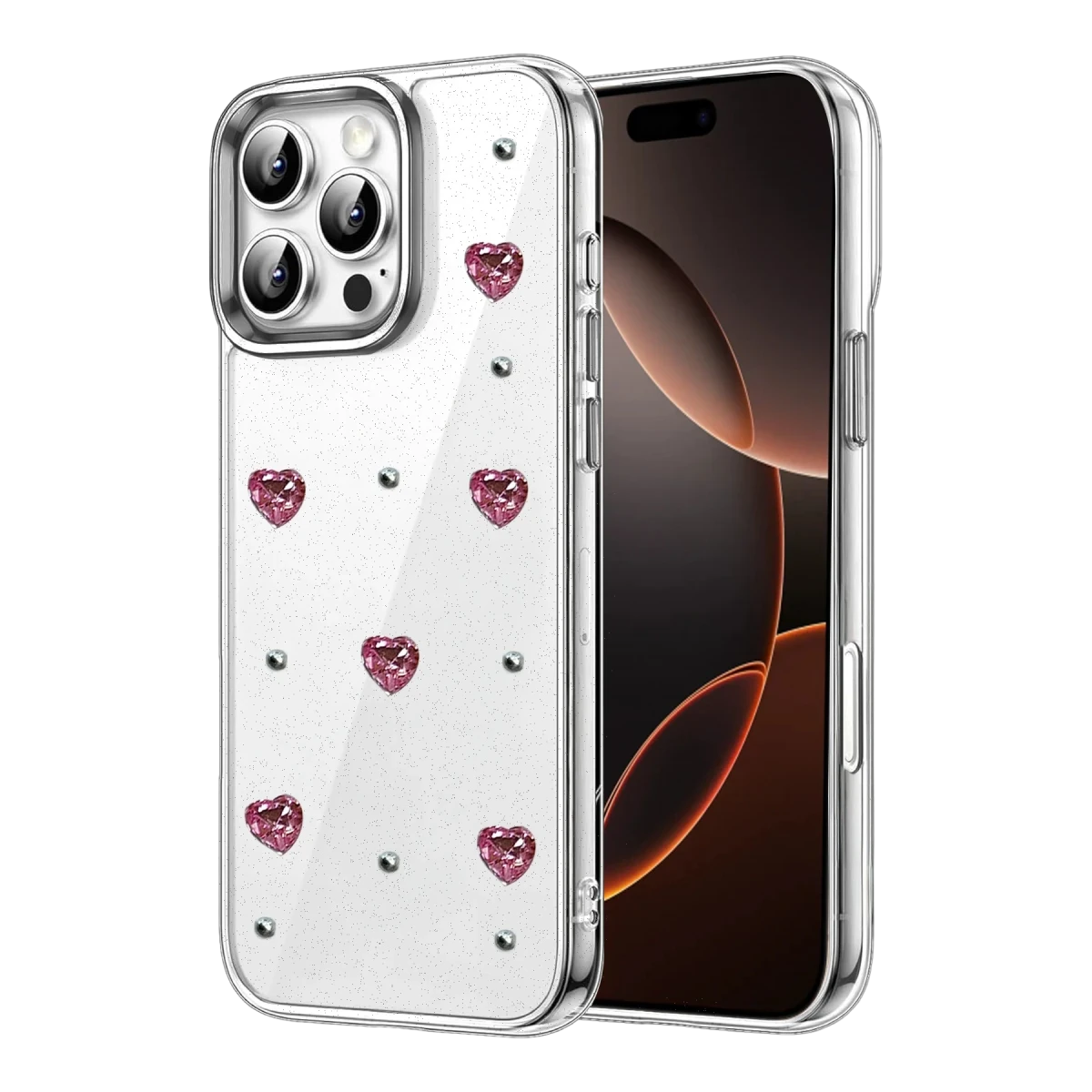 Newface Apple iPhone 16 Pro Fiyonk Desenli Kapak - Desen 3