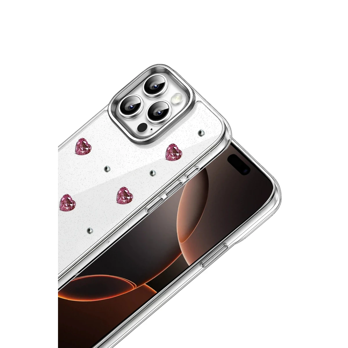 Newface Apple iPhone 16 Pro Fiyonk Desenli Kapak - Desen 3