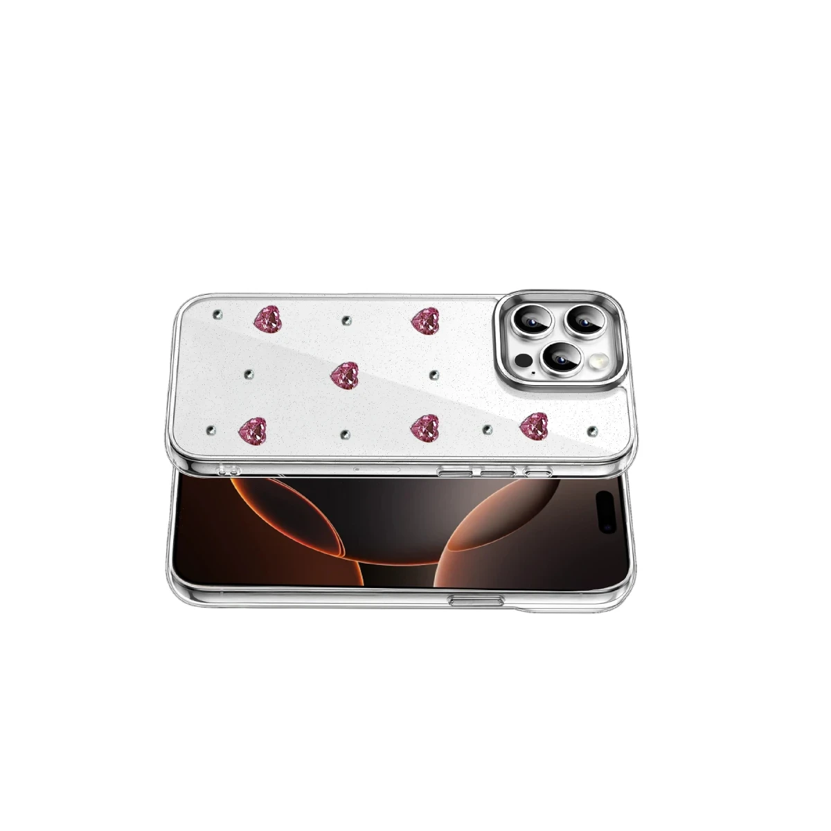 Newface Apple iPhone 16 Pro Fiyonk Desenli Kapak - Desen 3