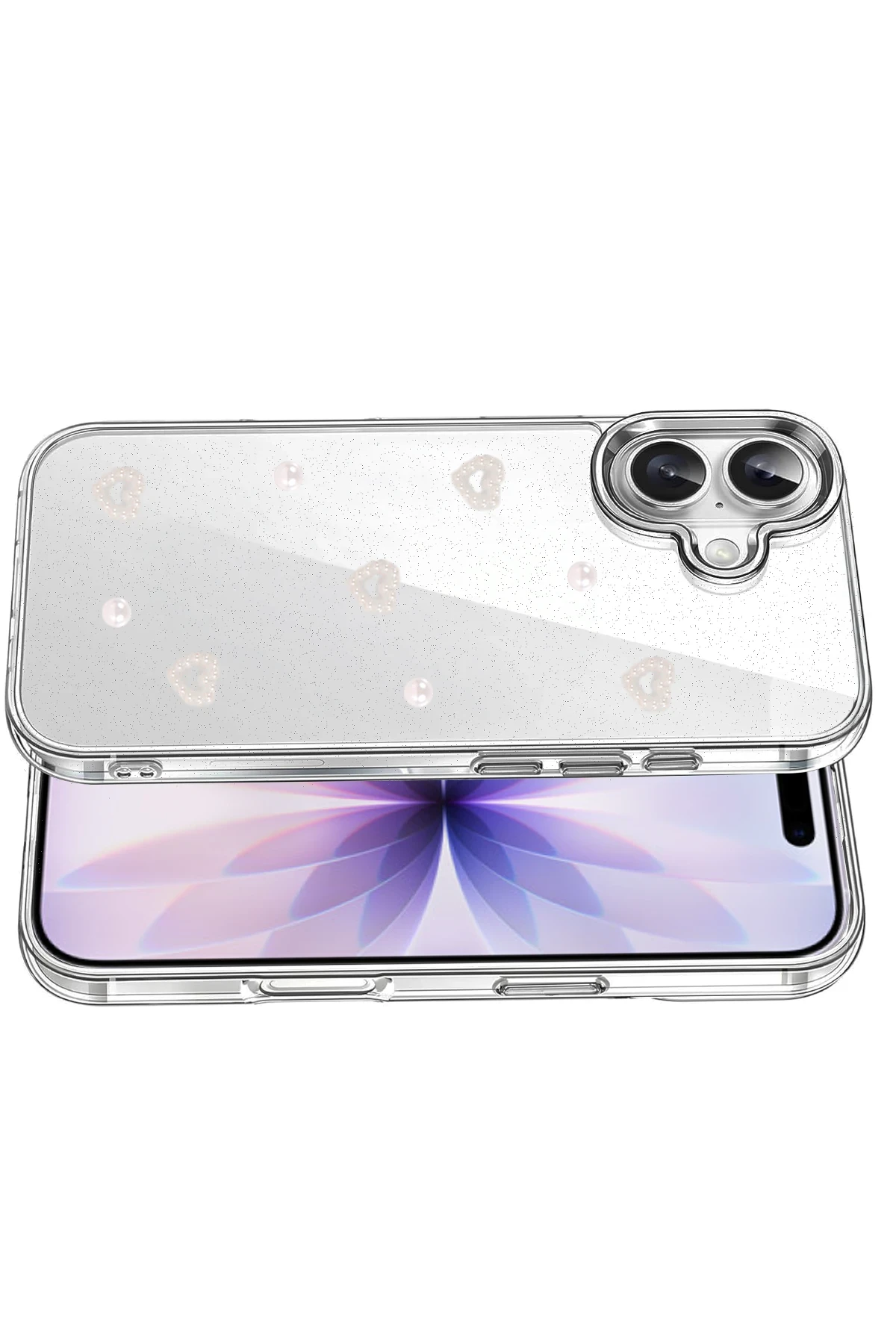 Newface Apple iPhone 16 Plus Fiyonk Desenli Kapak - Desen 10